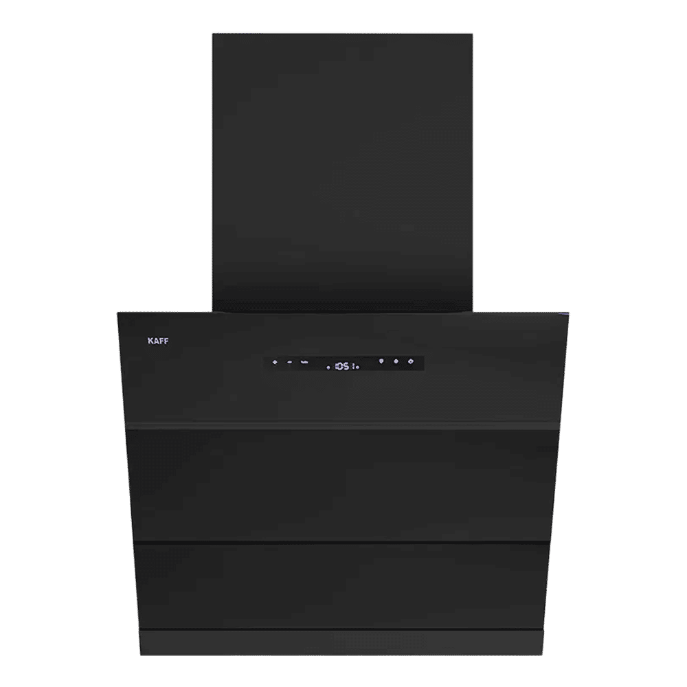 KAFF LYNN 90cm 1600m3/hr Ductless Auto Clean Wall Mounted Chimney with Gesture Motion (Black)_1