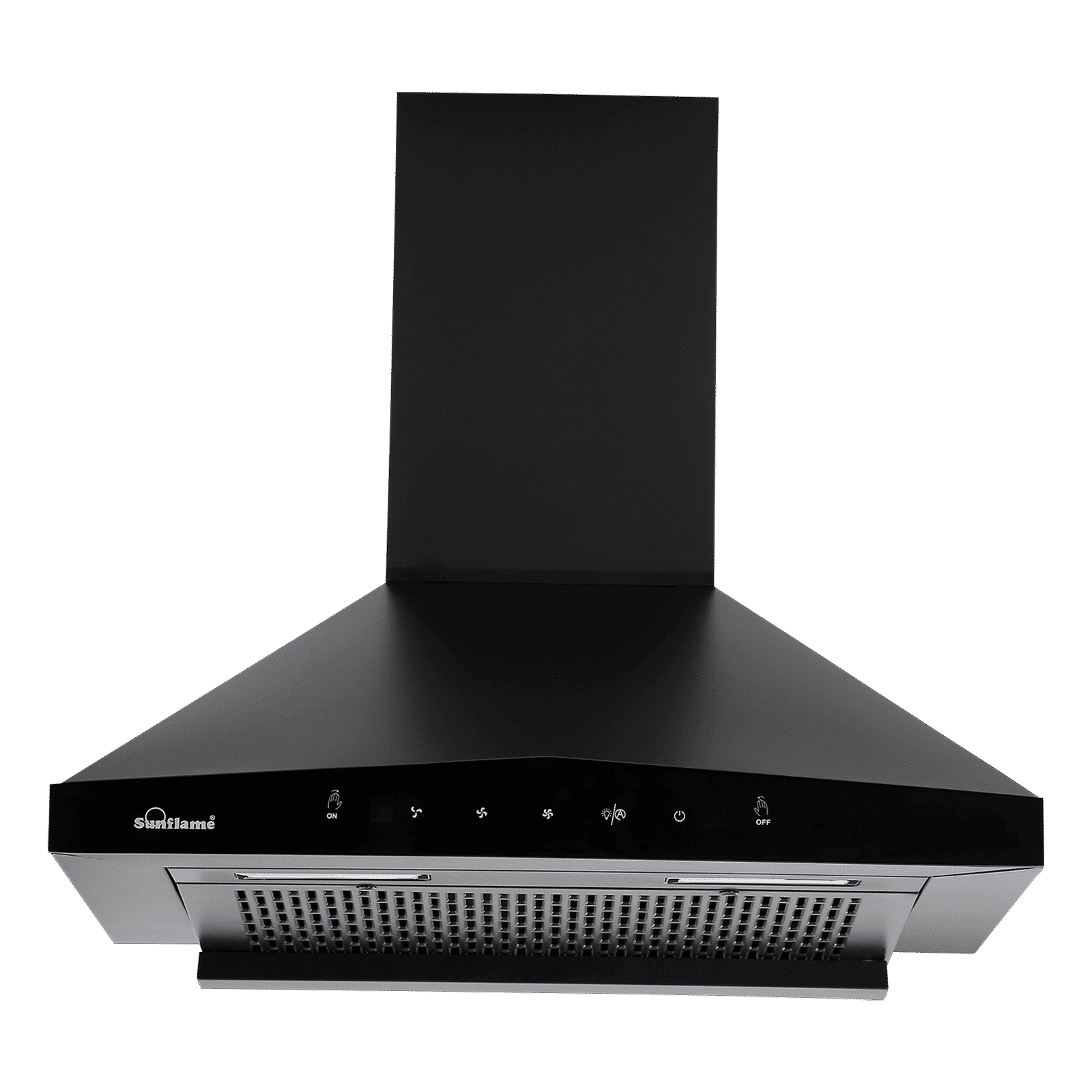Sunflame Sapphire 60cm 1200m3/hr Ducted Auto Clean Wall Mounted Chimney with Motion Sensor (Black) Sunflame Sapphire 60cm 1200m3/hr Ducted Auto Clean Wall Mounted Chimney with Motion Sensor (Black)_1