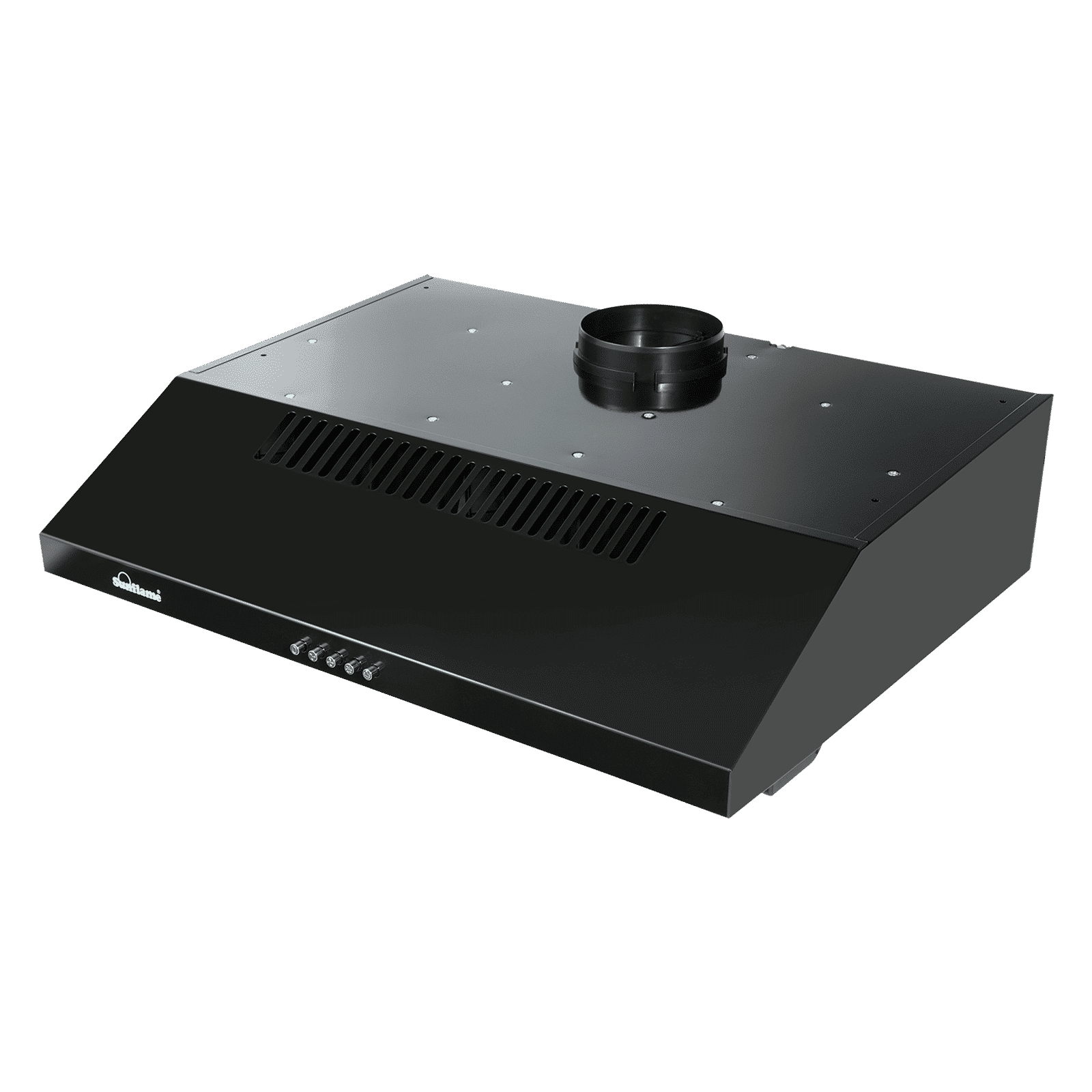 Sunflame CH AVEO DX 60 BK BF 60cm 700m3/hr Ducted Wall Mounted Chimney with Three Speed Control (Black) Sunflame CH AVEO DX 60 BK BF 60cm 700m3/hr Ducted Wall Mounted Chimney with Three Speed Control (Black)_5