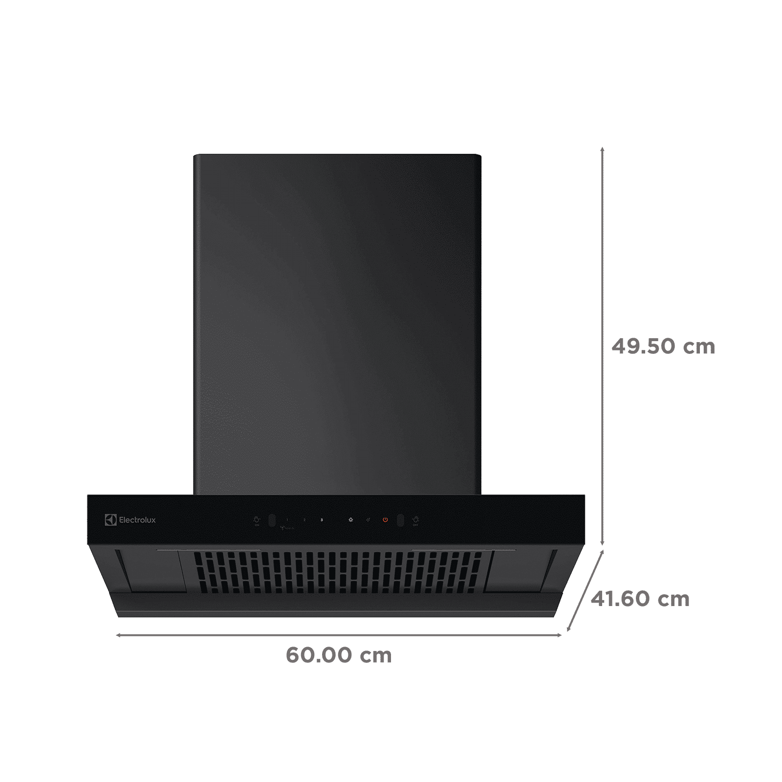 Electrolux 700 Series 60cm 815m3/hr Ducted Auto Clean Wall Mounted Chimney with Gesture Control (Black)_2