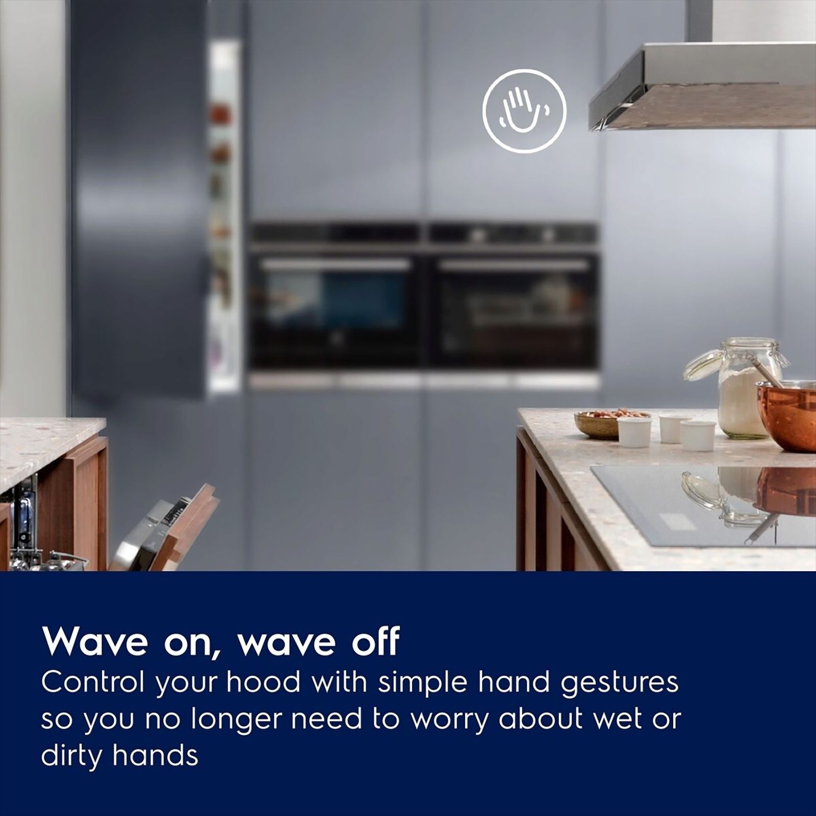 Electrolux 700 Series 60cm 821m3/hr Ducted Auto Clean Wall Mounted Chimney with Gesture Control (Black)_12