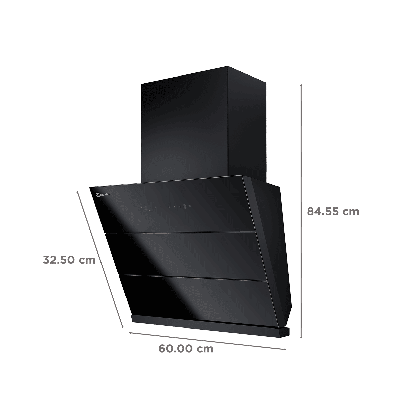 Electrolux 700 Series 60cm 821m3/hr Ducted Auto Clean Wall Mounted Chimney with Gesture Control (Black)_2