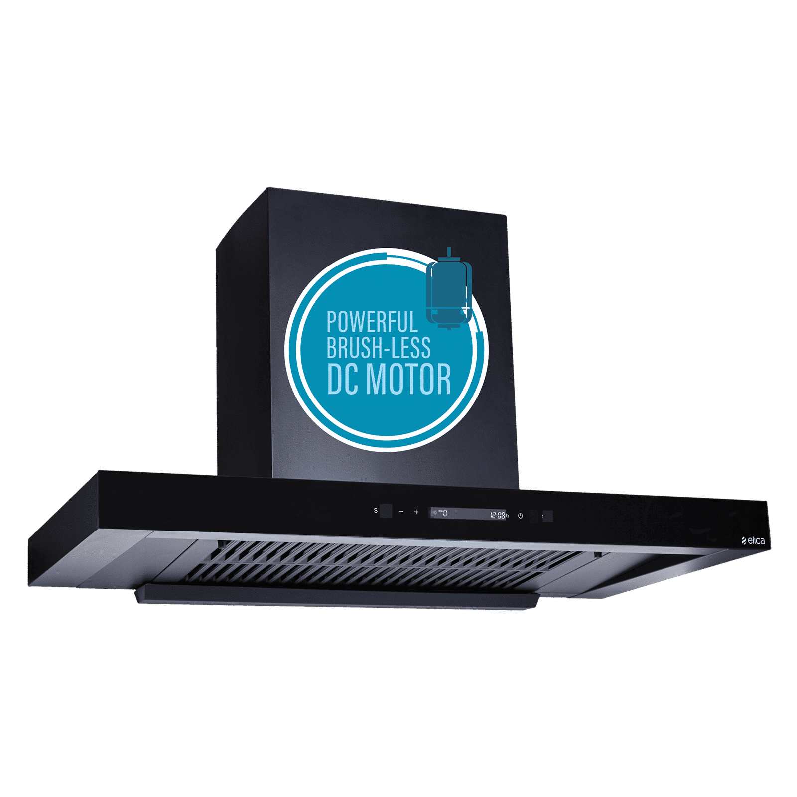 elica FL T75 BLDC HAC LTW MS NERO 75cm 1500m3/hr Ductless Auto Clean Wall Mounted Chimney with Motion Sensor (Black)_2