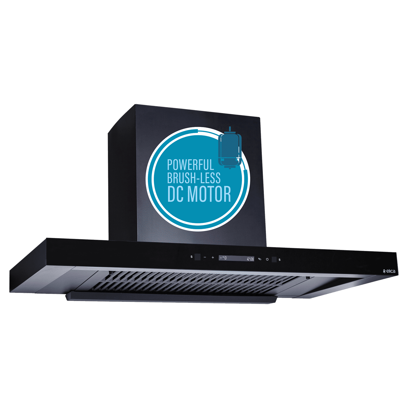 elica FL T90 BLDC HAC LTW MS NERO 90cm 1500m3/hr Ductless Auto Clean Wall Mounted Chimney with Motion Sensor (Black)_2