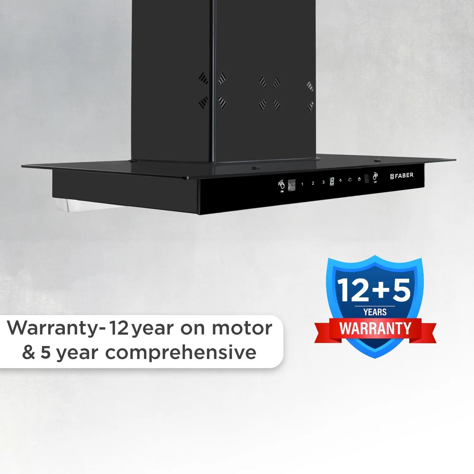 FABER HOOD COSMOS 3D HC SC BK BF 90cm 1400m3/hr Ductless Auto Clean Wall Mounted Chimney with Odour Sensor (Black)_12