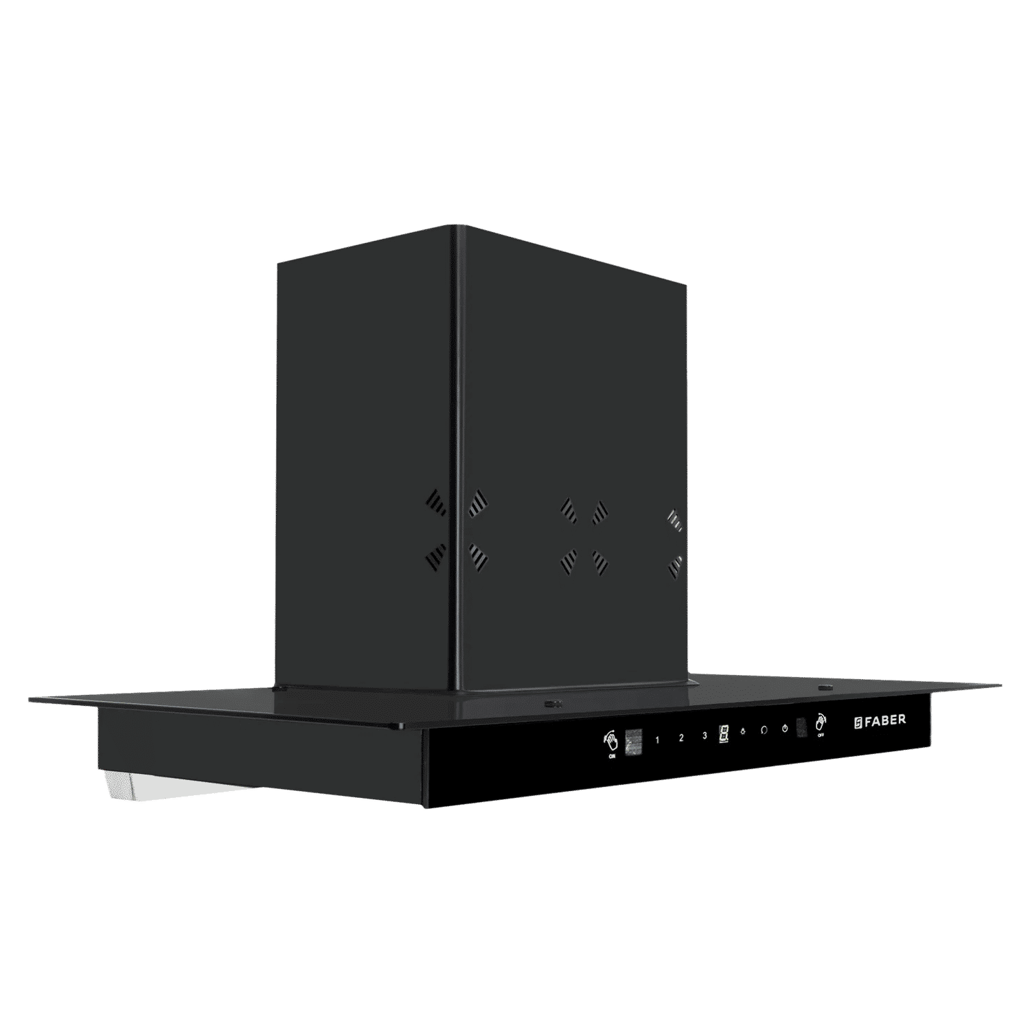 FABER HOOD COSMOS 3D HC SC BK BF 90cm 1400m3/hr Ductless Auto Clean Wall Mounted Chimney with Odour Sensor (Black)_4