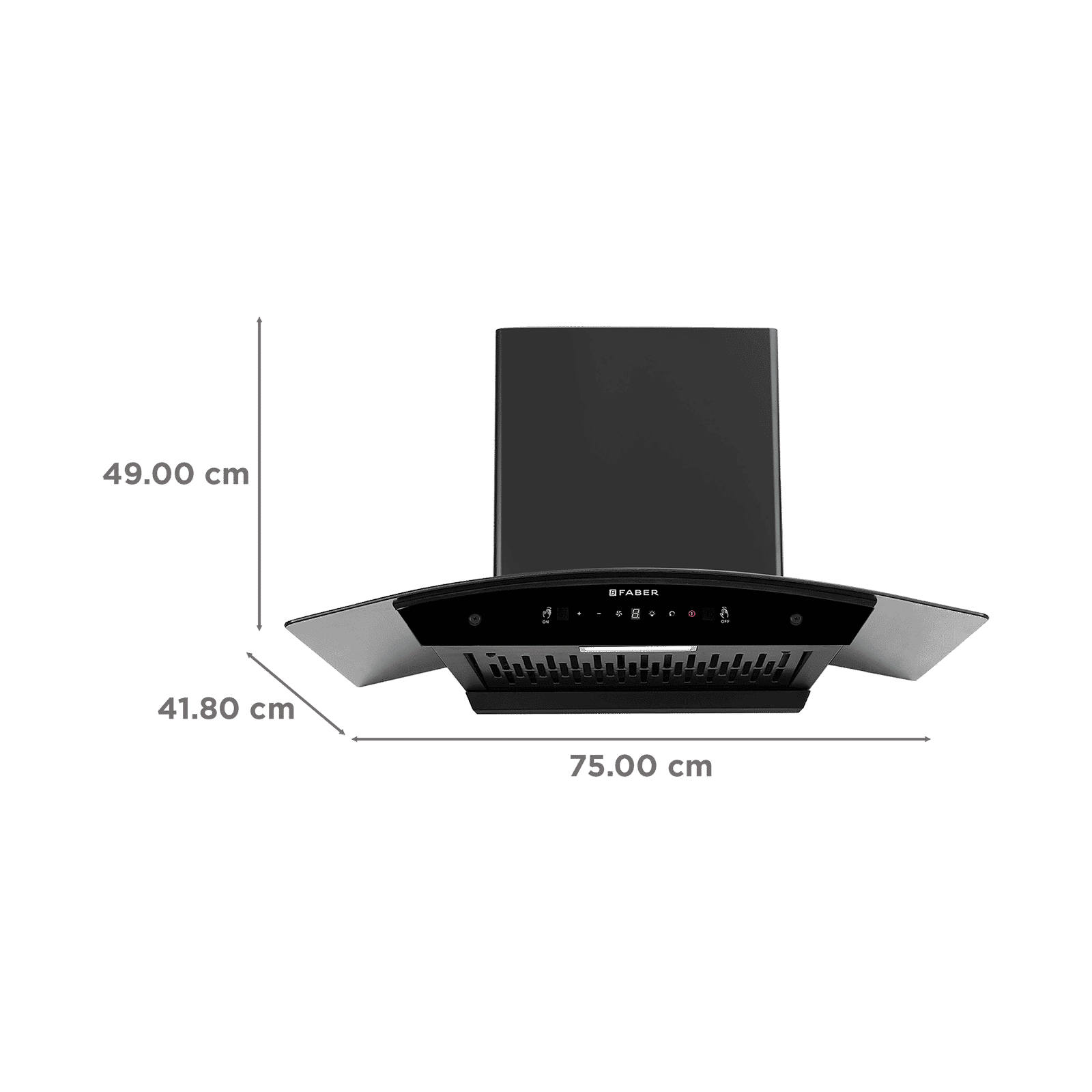 FABER HOOD LIBRA BLDC HC SC FL BK 75cm 1500m3/hr Ductless Auto Clean Wall Mounted Chimney with Touch and Gesture Control (Black)_2