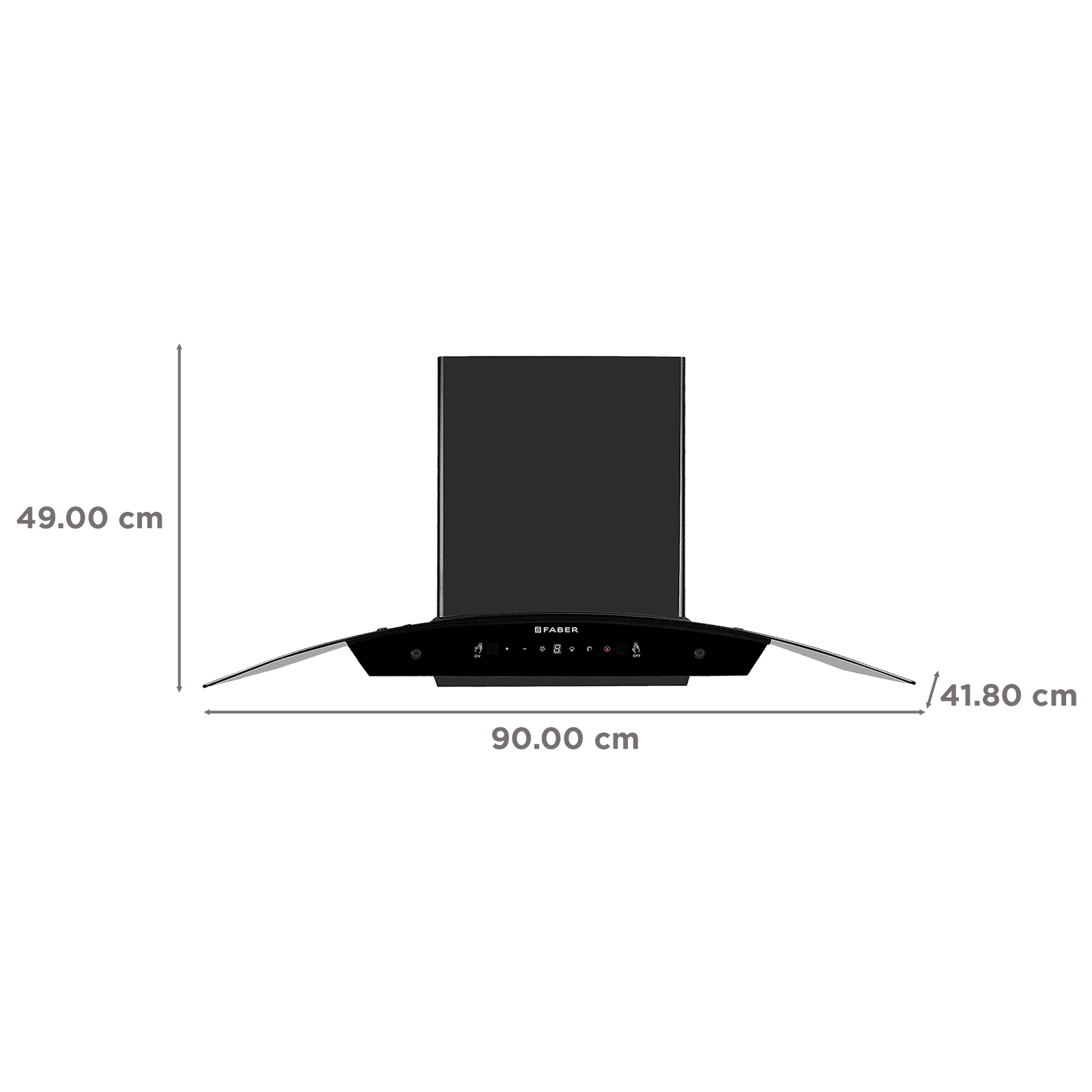 FABER HOOD LIBRA BLDC HC SC FL BK 90cm 1500m3/hr Ductless Auto Clean Wall Mounted Chimney with Touch and Gesture Control (Black)_2