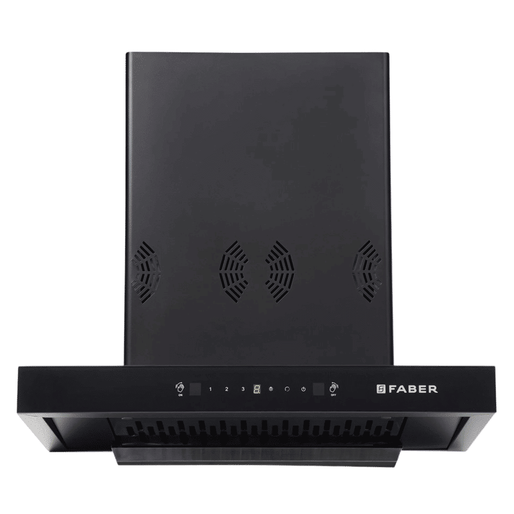 FABER HOOD SILENCIO BLDC HC SC FL BK IN 60 T 60cm 1500m3/hr Ducted Auto Clean Wall Mounted Chimney with Touch and Gesture Control (Black)_1