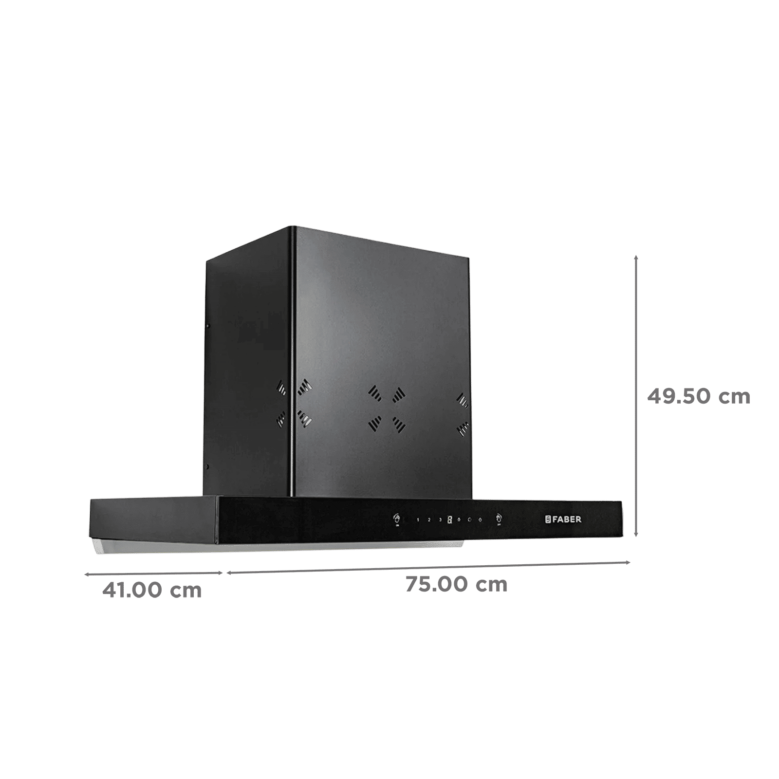 FABER HOOD SILENCIO BLDC HC SC FL BK IN 75 T 75cm 1500m3/hr Ducted Auto Clean Wall Mounted Chimney with Touch and Gesture Control (Black)_3
