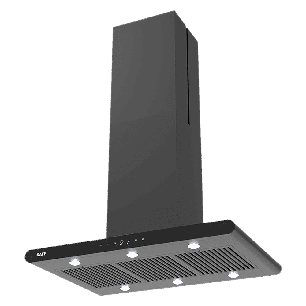 KAFF CANARY DC 90cm 1480 m3/hr Ducted Auto Clean Ceiling Mounted Chimney with Gesture Motion Control (Black) KAFF CANARY DC 90cm 1480 m3/hr Ducted Auto Clean Ceiling Mounted Chimney with Gesture Motion Control (Black)_3
