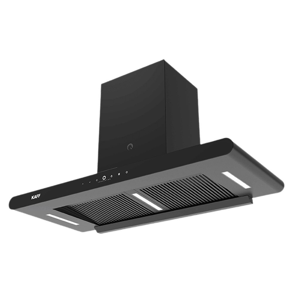 KAFF CANARY DC 90cm 1480m3/hr Ducted Auto Clean Wall Mounted Chimney with Gesture Motion Control (Matte Black)_3