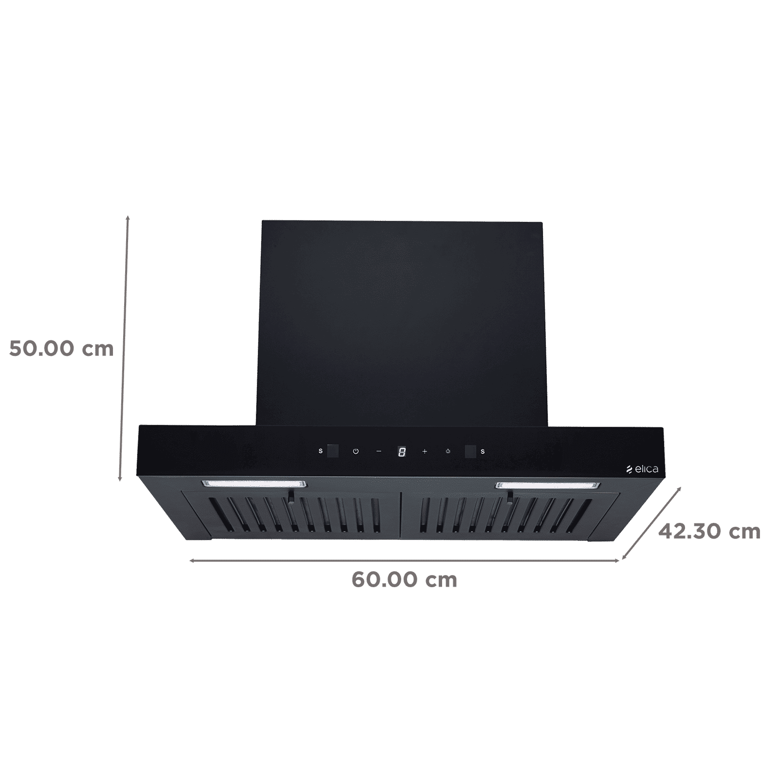 elica SPT H6 60 TOUCH BF LTW MS NERO 60cm 1600m3/hr Ductless Auto Clean Wall Mounted Chimney with Motion Sensor (Black) elica SPT H6 60 TOUCH BF LTW MS NERO 60cm 1600m3/hr Ductless Auto Clean Wall Mounted Chimney with Motion Sensor (Black)_2