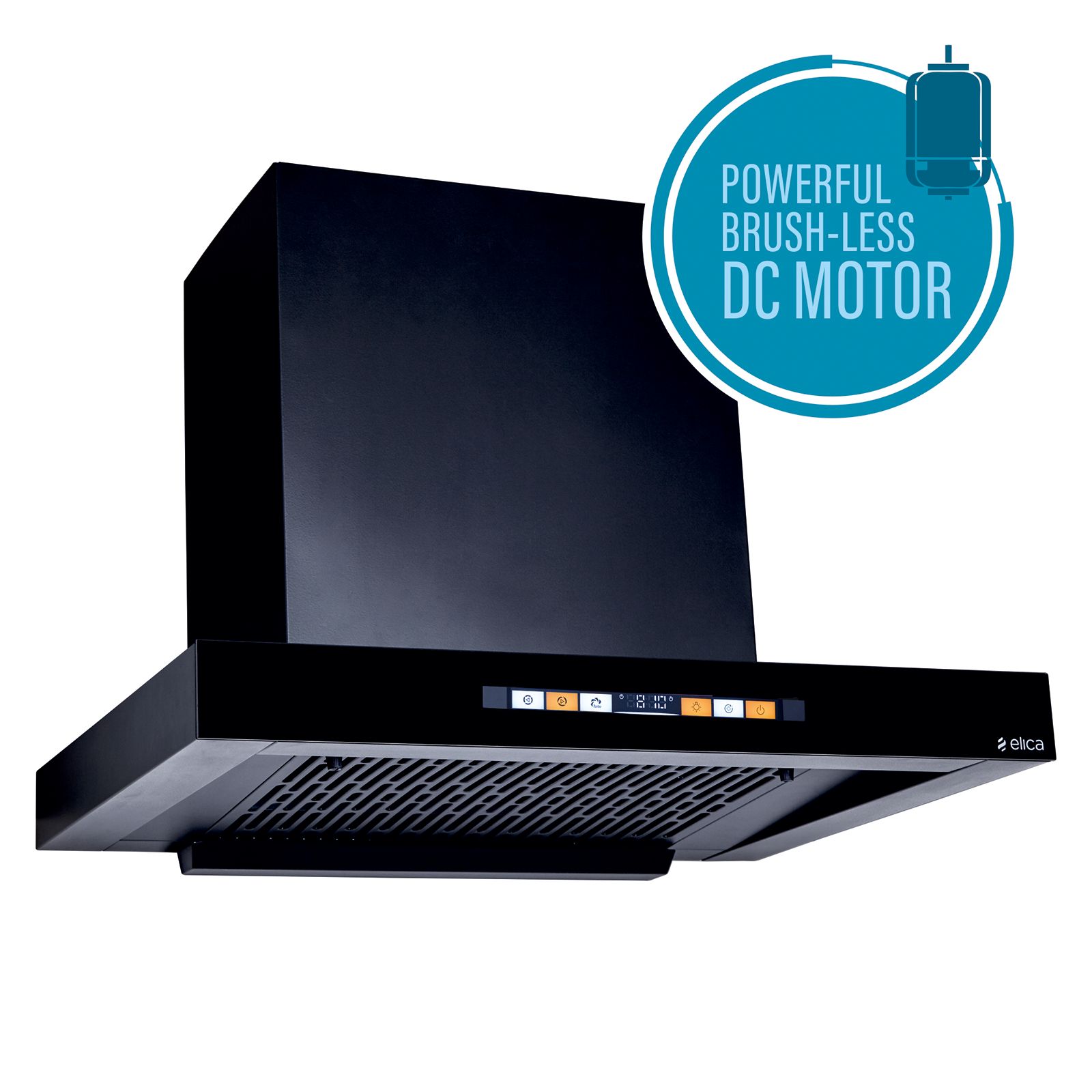 elica T60 SMART BLDC FL HAC LTW MS NERO 60cm 1600m3/hr Ductless Auto Clean Wall Mounted Chimney with Motion Sensor (Black)_4