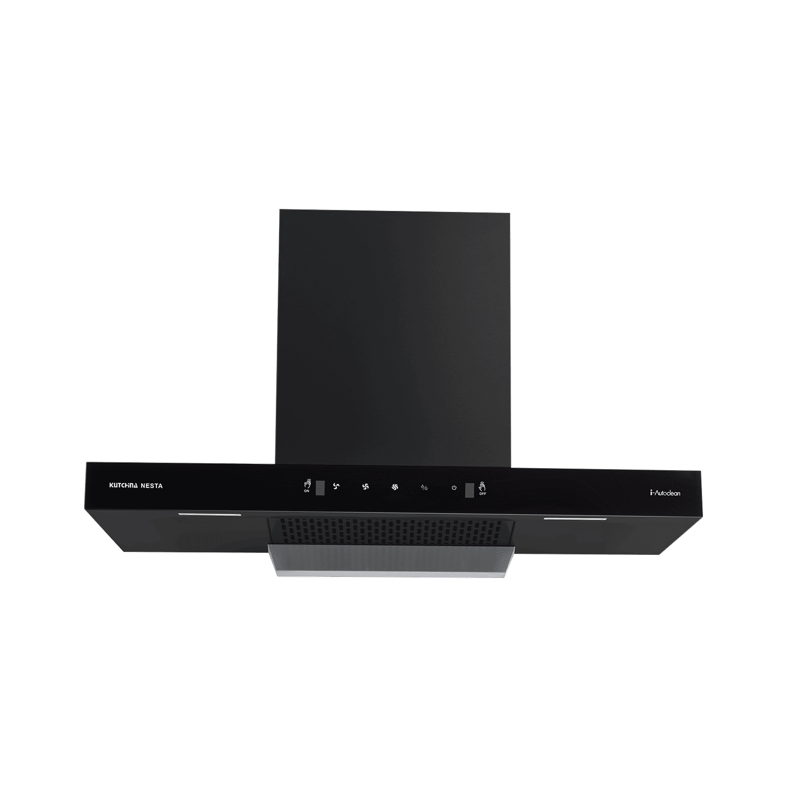 Kutchina Nesta 75cm 1400m3/hr Ducted Auto Clean Wall Mounted Chimney With Wave Sensor (Black)_1