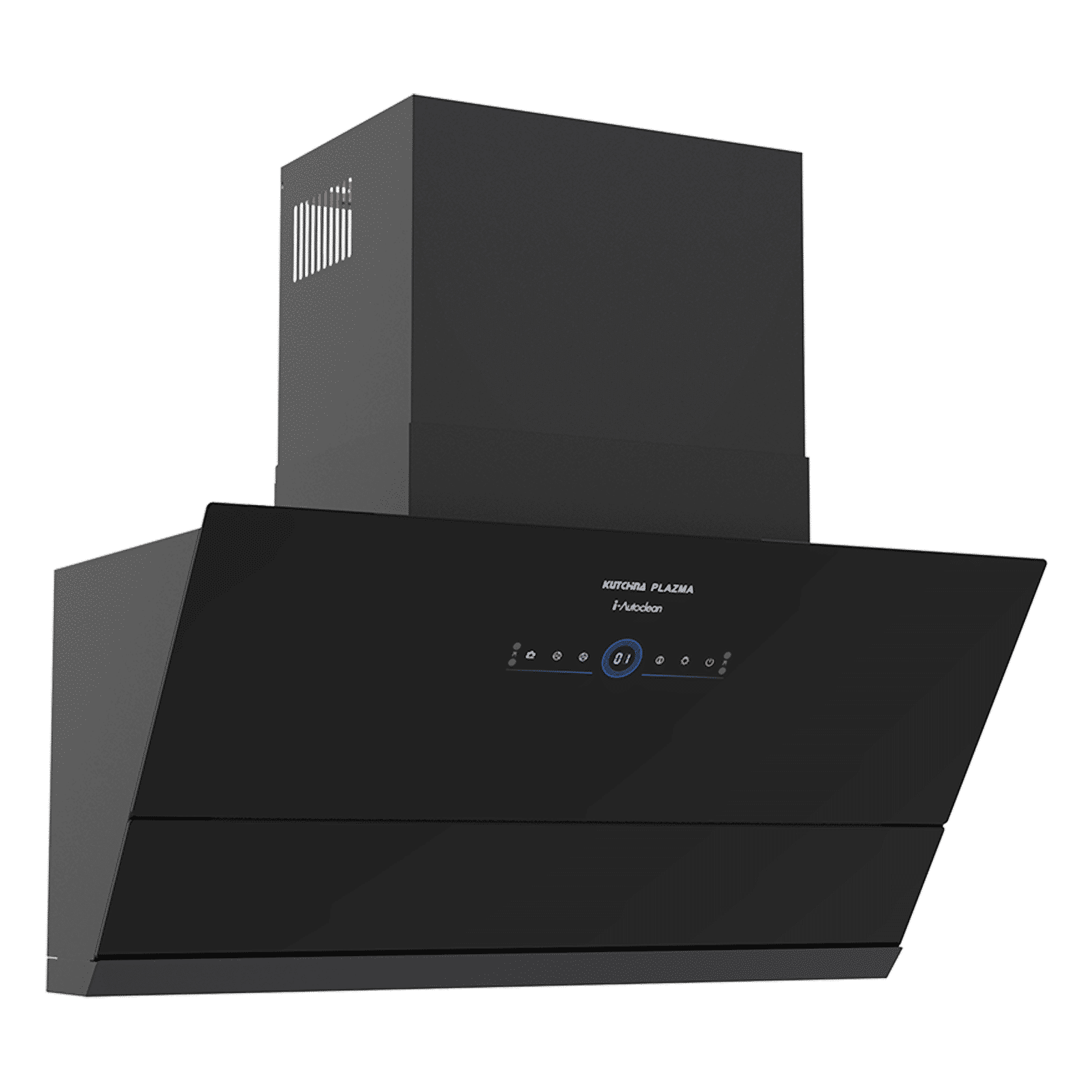 Kutchina ALPHA 90cm 1450m3/hr Ducted Auto Clean Wall Mounted Chimney with Wave Sensor (Black)_1