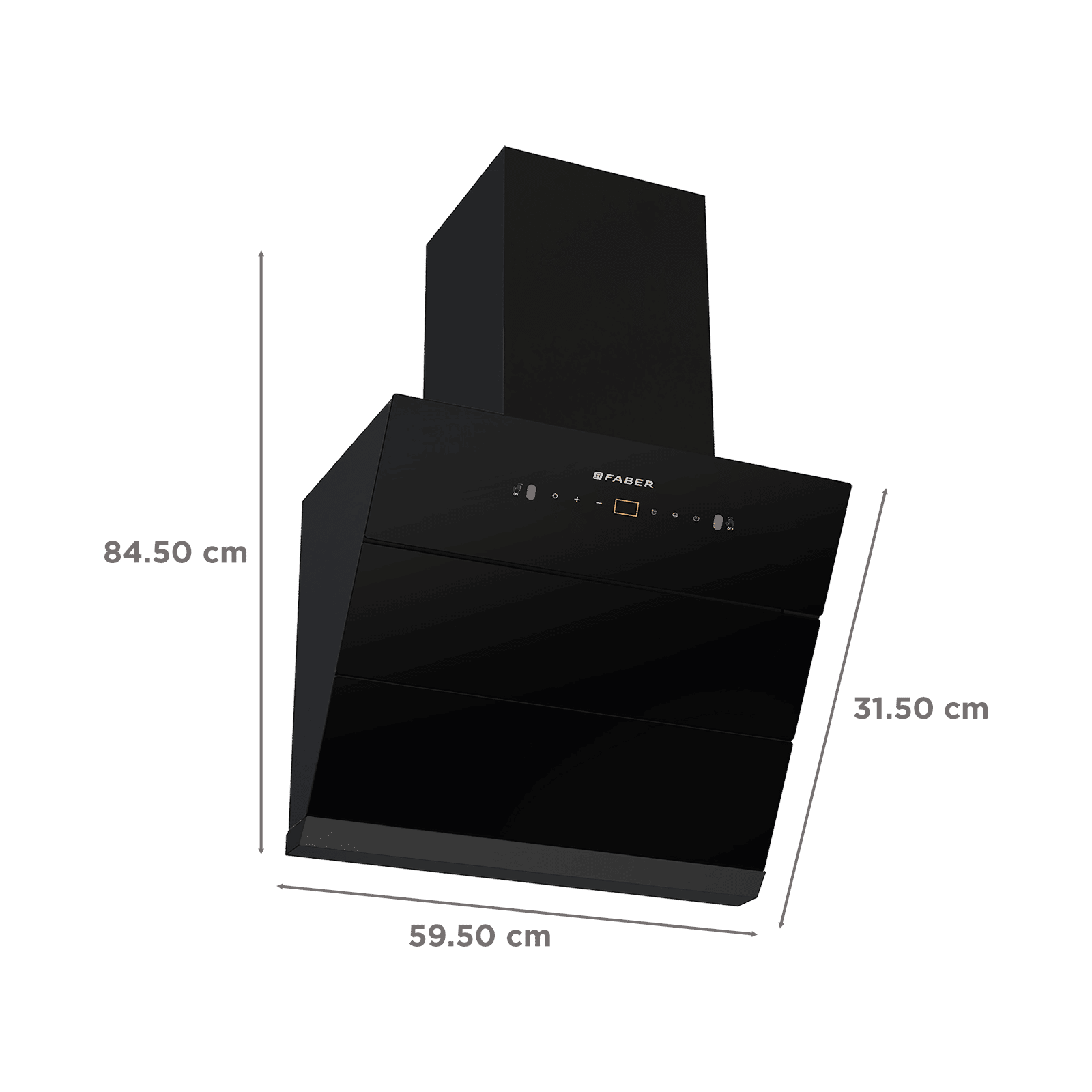 FABER HOOD AETHER BLDC HC SC FL BK IN 60cm 1600m3/hr Ducted Auto Clean Wall Mounted Chimney with LPG Leakage Sensor (Black)_2