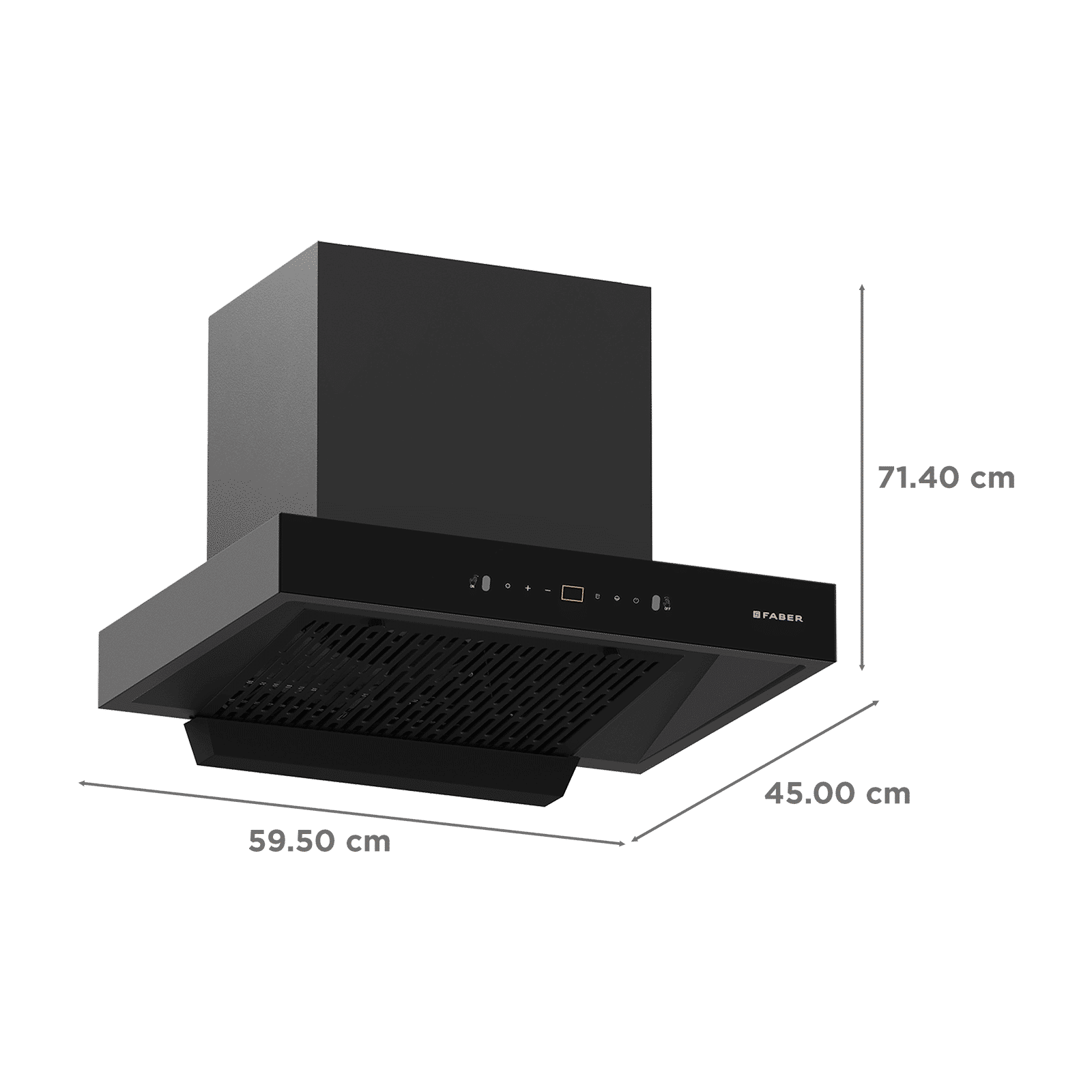 FABER HOOD SIGMA BLDC HC SC FL BK IN 60cm 1600m3/hr Ducted Auto Clean Wall Mounted Chimney with LPG Leakage Sensor (Black)_2