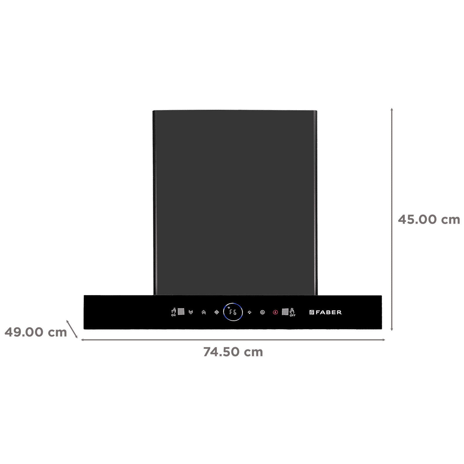 FABER HOOD SIGMA BLDC HC SC FL BK IN 75cm 1600m3/hr Ducted Auto Clean Wall Mounted Chimney with LPG Leakage Sensor (Black)_2