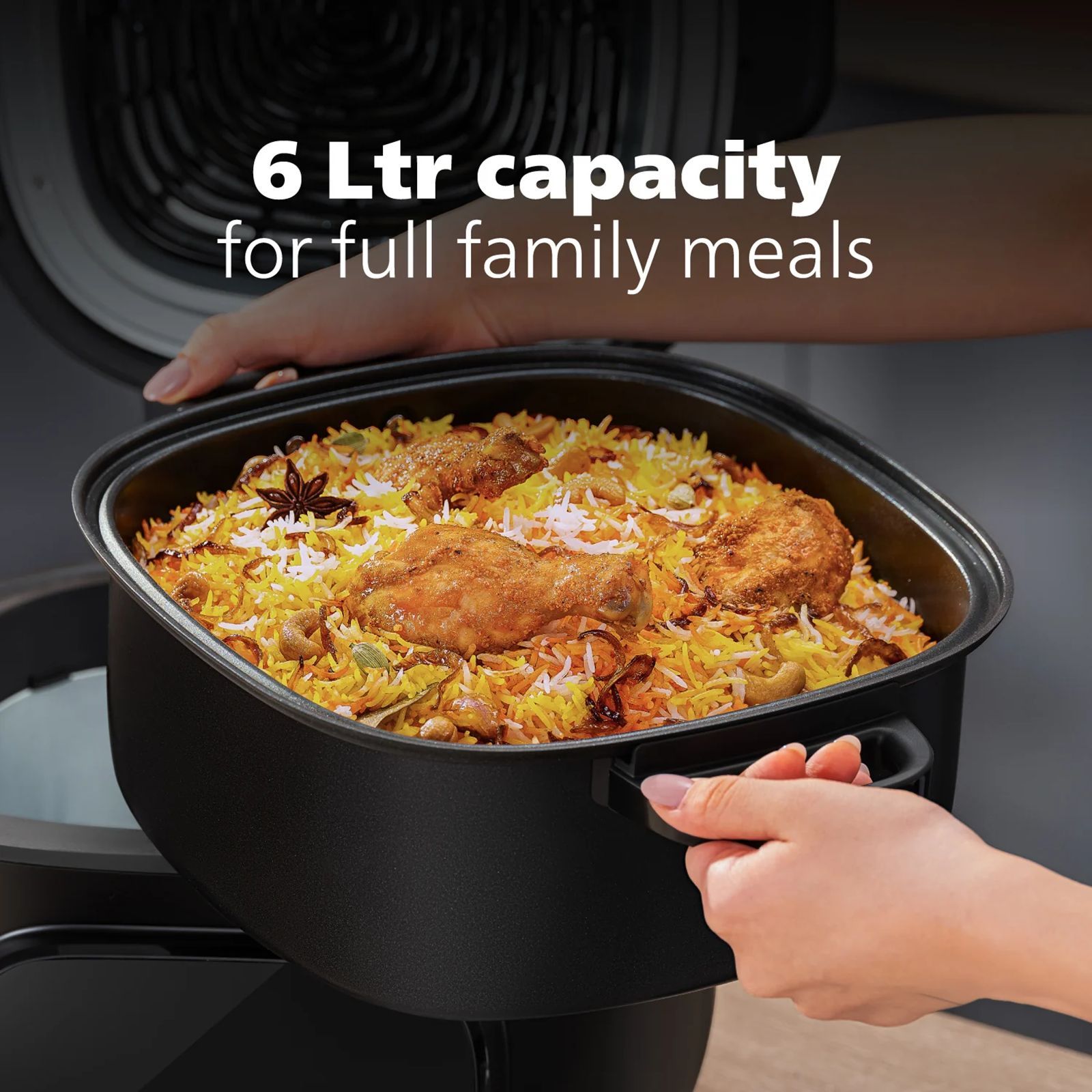 Philips OneChef Smart All in One Cooking Device 6L 2280 Watt with AmbiHeat Technology (Black)_7