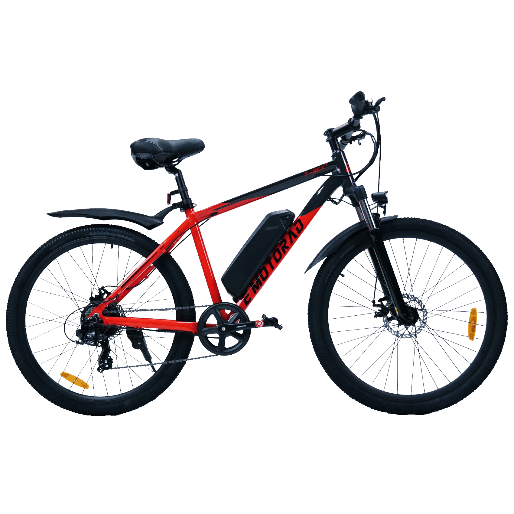 E MOTORAD T-Rex Electric Cycle (250W Hub Motor, M006, Red)_1