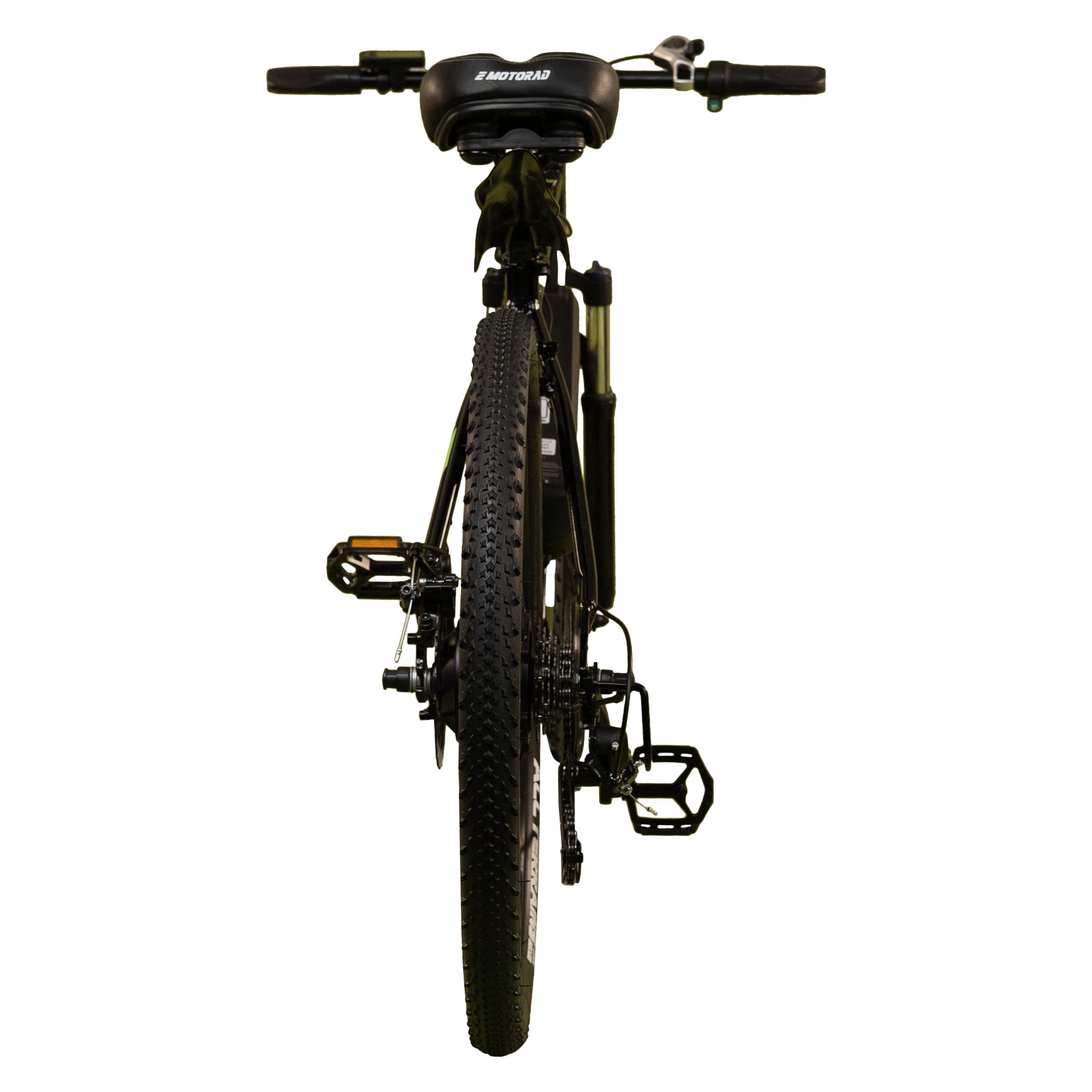 E MOTORAD T-REX+ 250 Watts Electric Cycle (Dual Disc Brakes, M006, Green)_6