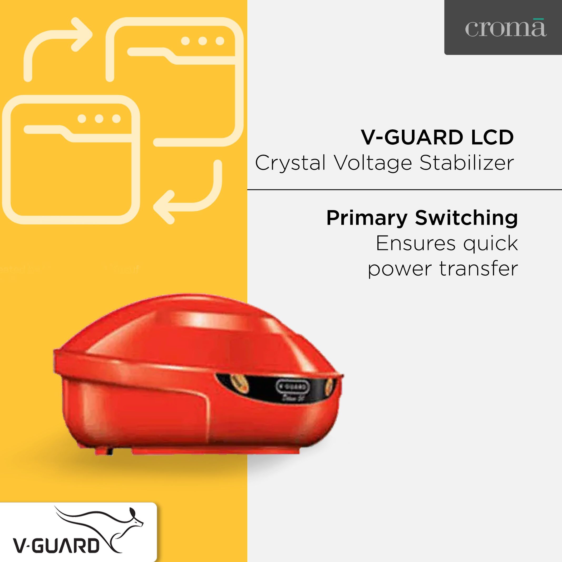 V-Guard Crystal Voltage Stabilizer For Television (Short Circuit Protection, AP8021, Red) V-Guard Crystal Voltage Stabilizer For Television (Short Circuit Protection, AP8021, Red)_4