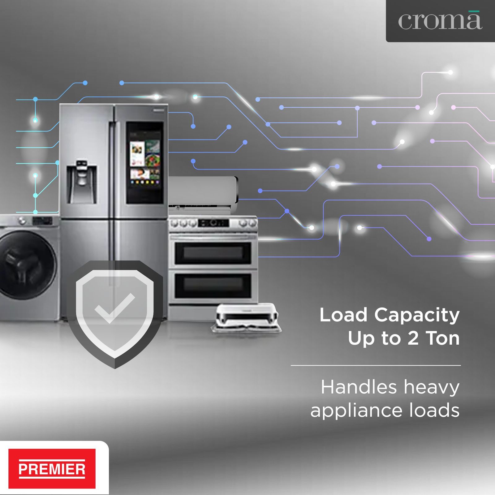 Premier Slimline Double Boost 15 Amps Voltage Stabilizer For 2T Air Conditioner (145 - 270 V, Digital Display, 5KVA, White) Premier Slimline Double Boost 15 Amps Voltage Stabilizer For 2T Air Conditioner (145 - 270 V, Digital Display, 5KVA, White)_8