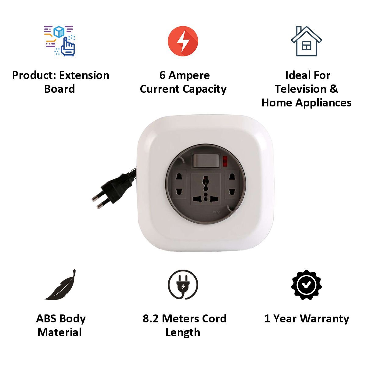 GM Geo 8. 2 Pin Flex Box (GM 3066, White)_4