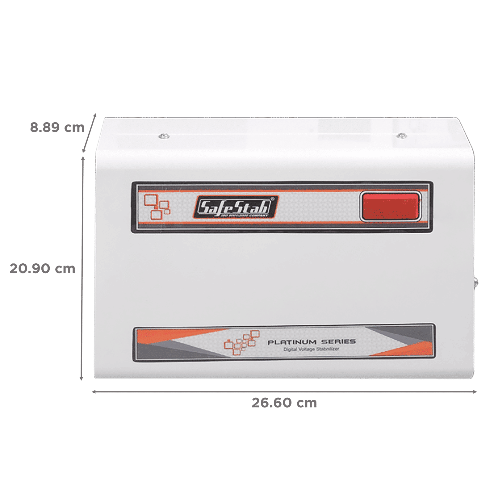 SafeStab 11 Amps Voltage Stabilizer For 1.5T Air Conditioner (150 - 270 V, Digital Display, VST400D, White) SafeStab 11 Amps Voltage Stabilizer For 1.5T Air Conditioner (150 - 270 V, Digital Display, VST400D, White)_2