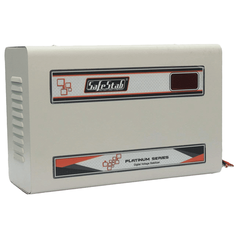 SafeStab 11 Amps Voltage Stabilizer For 1.5T Air Conditioner (150 - 270 V, Digital Display, VST400D, White) SafeStab 11 Amps Voltage Stabilizer For 1.5T Air Conditioner (150 - 270 V, Digital Display, VST400D, White)_4