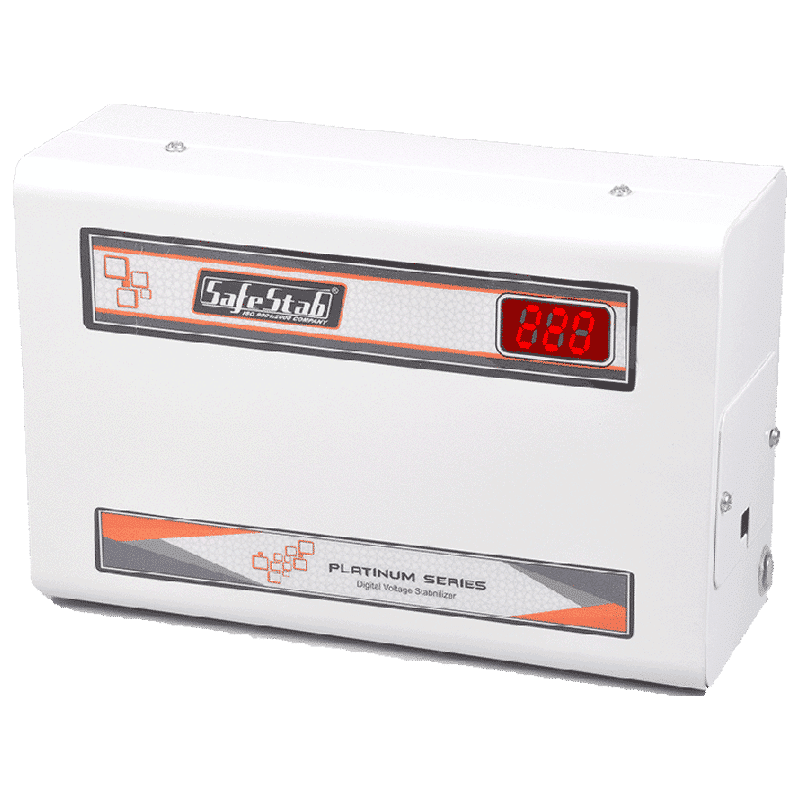 SafeStab 11 Amps Voltage Stabilizer For 1.5T Air Conditioner (150 - 270 V, Digital Display, VST400D, White) SafeStab 11 Amps Voltage Stabilizer For 1.5T Air Conditioner (150 - 270 V, Digital Display, VST400D, White)_5
