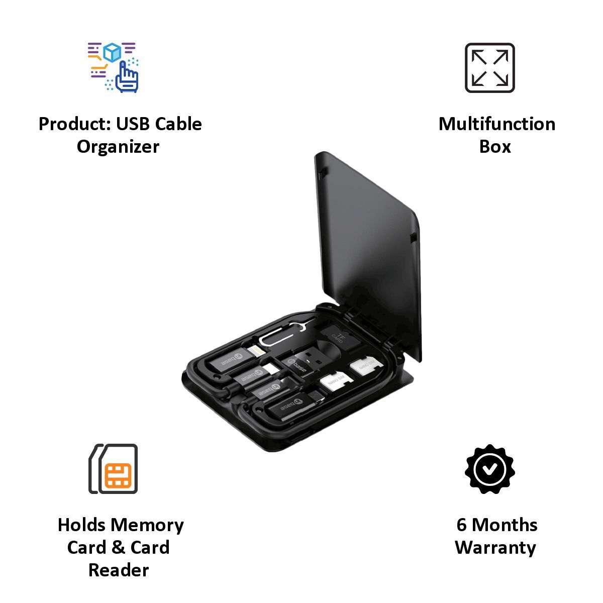 in base Multi Travel Functional Box (Upto 3A Fast Charging, Black)_2