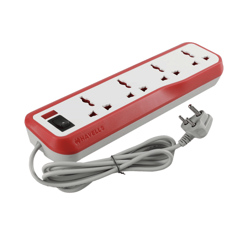 HAVELLS EcoStar 6 Amps 4 Sockets Spike Guard (4 Meters, Neon Indicator, AHNKXXR004, White) HAVELLS EcoStar 6 Amps 4 Sockets Spike Guard (4 Meters, Neon Indicator, AHNKXXR004, White)_4