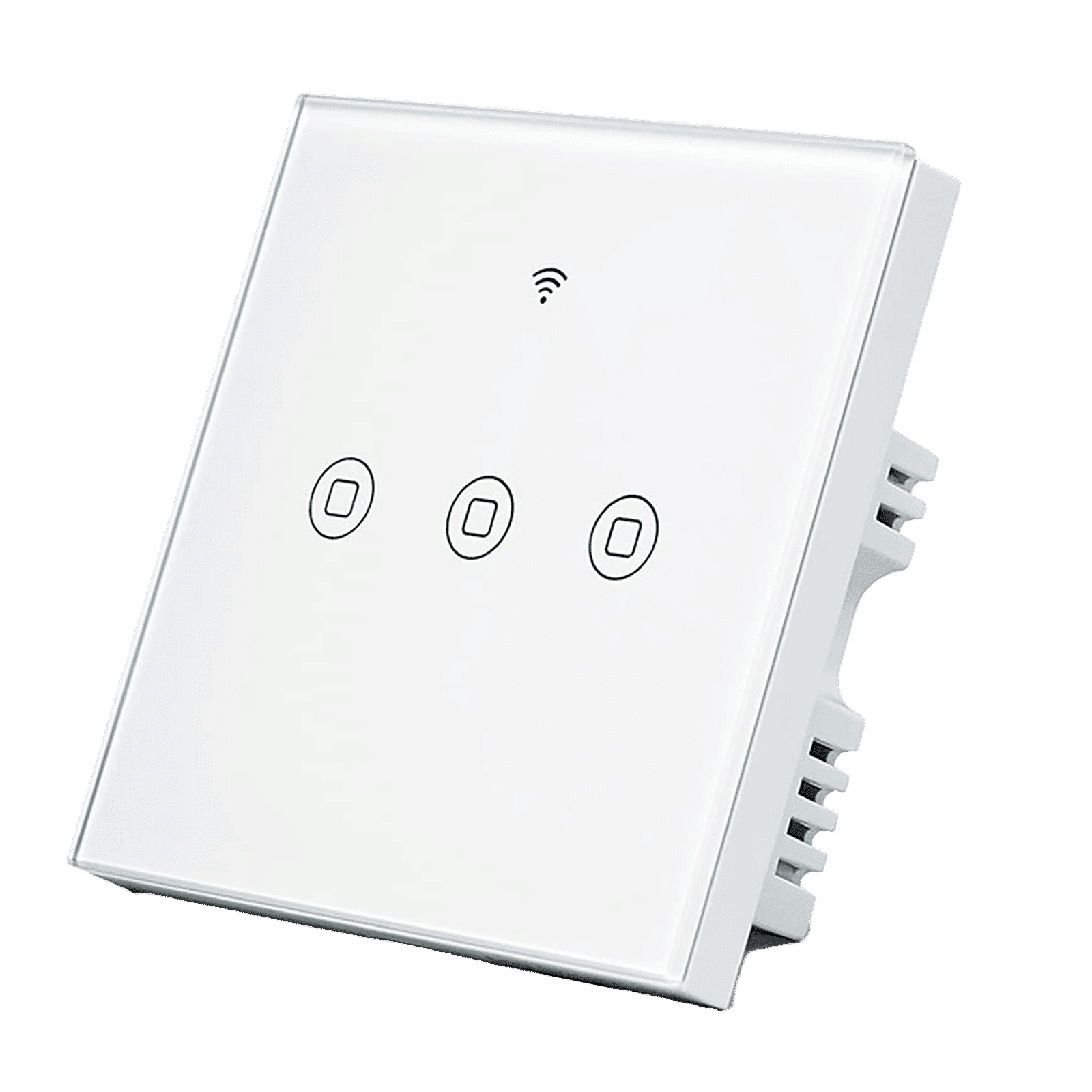 TATA POWER EZ HOME Google and Alexa Assistant Touch Panel For Fans, Lights, Plug Points (Voice Control, GWF-SW86-3, White)_1