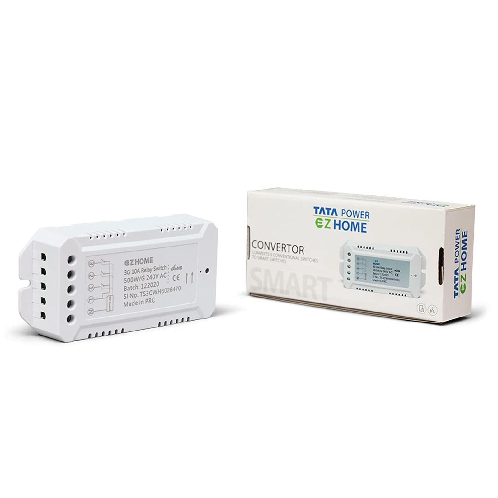 TATA POWER EZ HOME 10 Amps Relay Switch (3 Gang, Google and Alexa Voice Assisted, SW03, White)_3