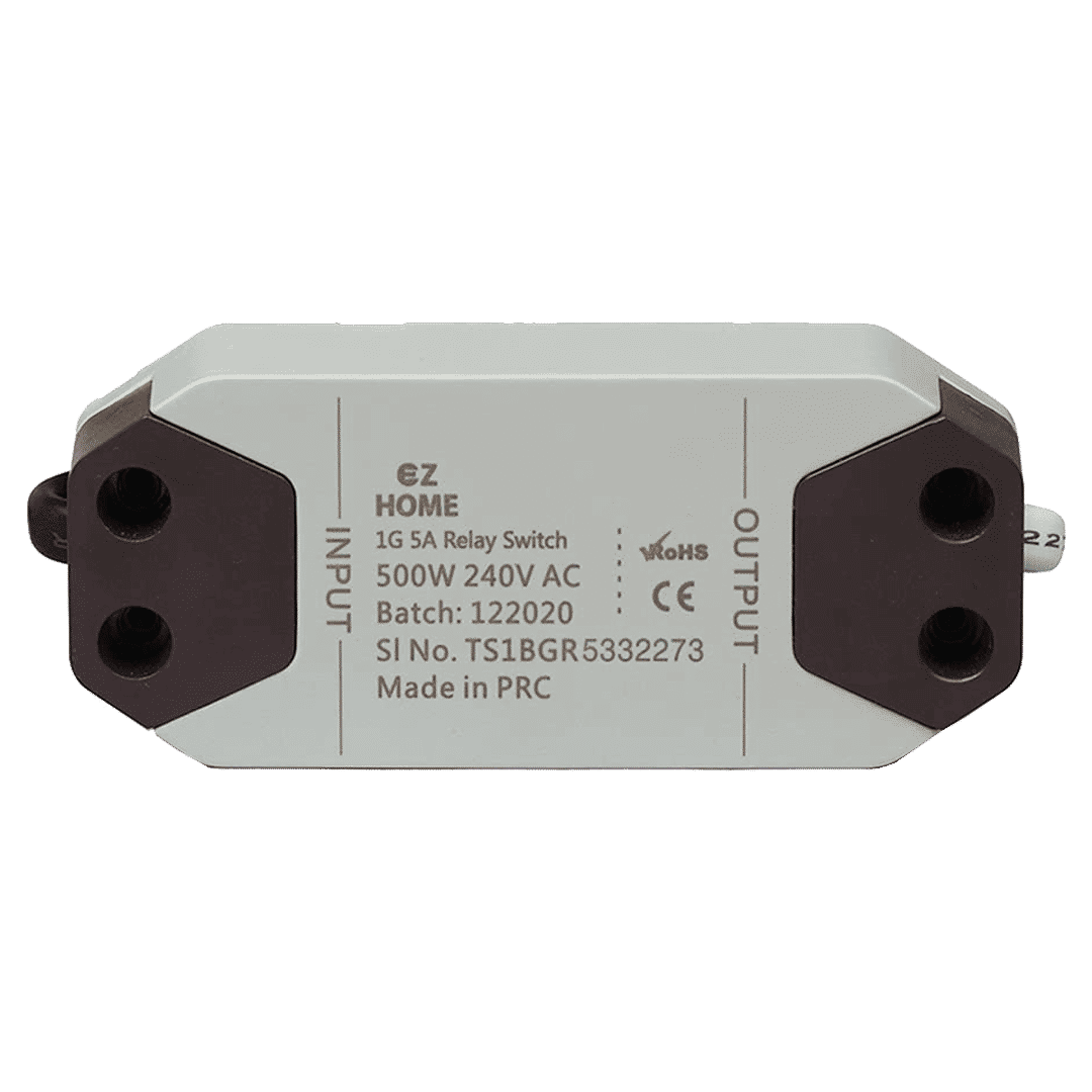 TATA POWER EZ HOME 5 Amps Relay Switch (1 Gang, Google and Alexa Voice Assisted, DLS01, Grey)