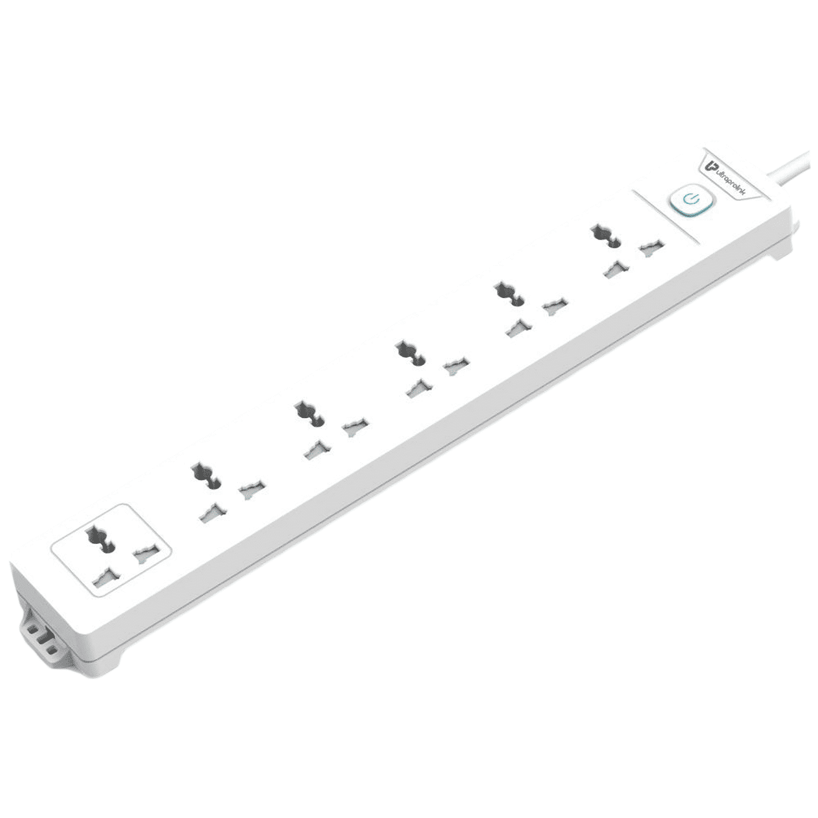 Ultraprolink 6 Amps 6 Sockets Surge Protector with Individual Switch (2 Meters, Fire Retardant Material, UM1048, White)_1