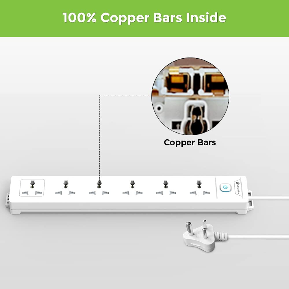 Ultraprolink 6 Amps 6 Sockets Surge Protector with Individual Switch (2 Meters, Fire Retardant Material, UM1048, White)_6