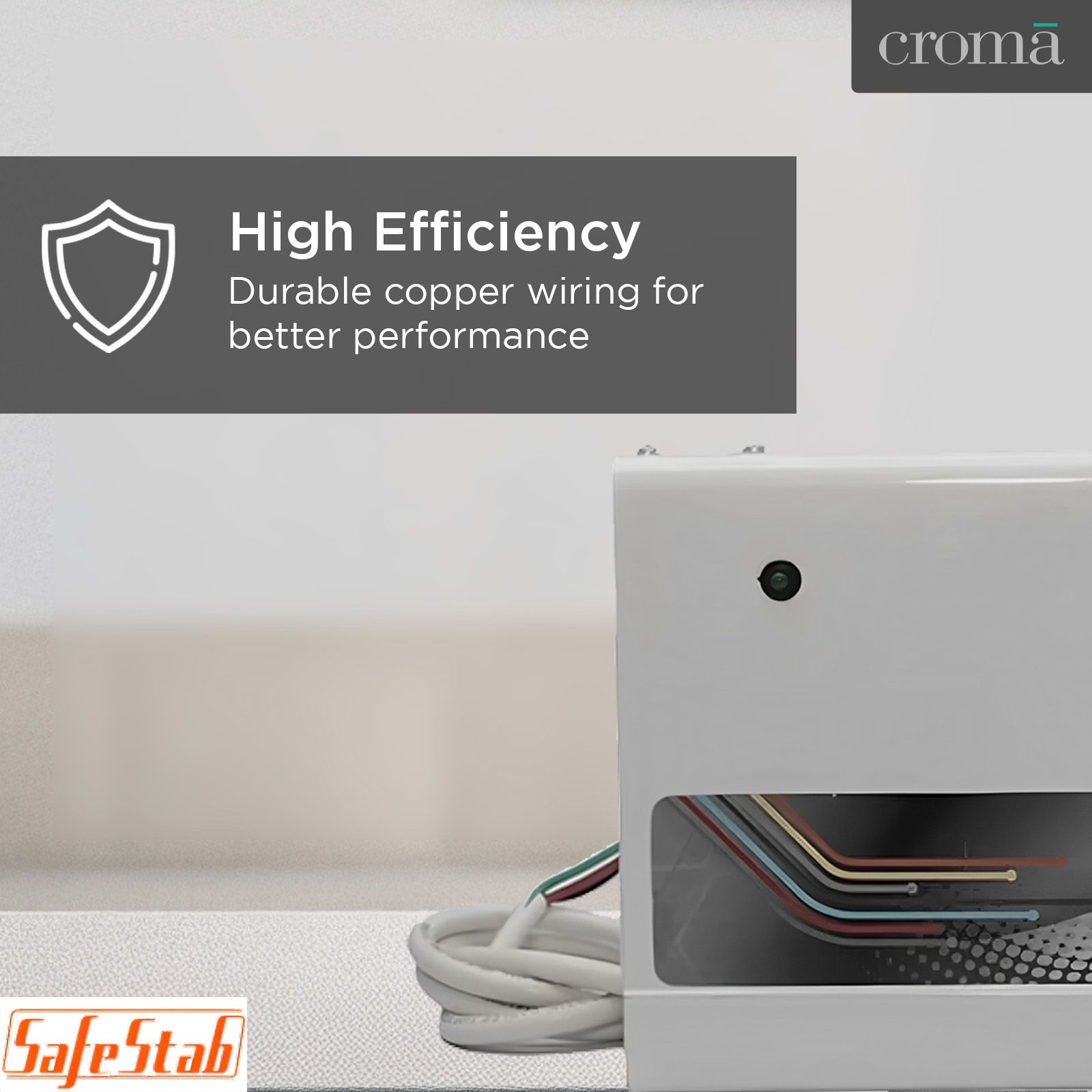 SafeStab LST 400 Voltage Stabilizer For Up to 1.5 Ton Air Conditioner (170 - 270 V, White)_4