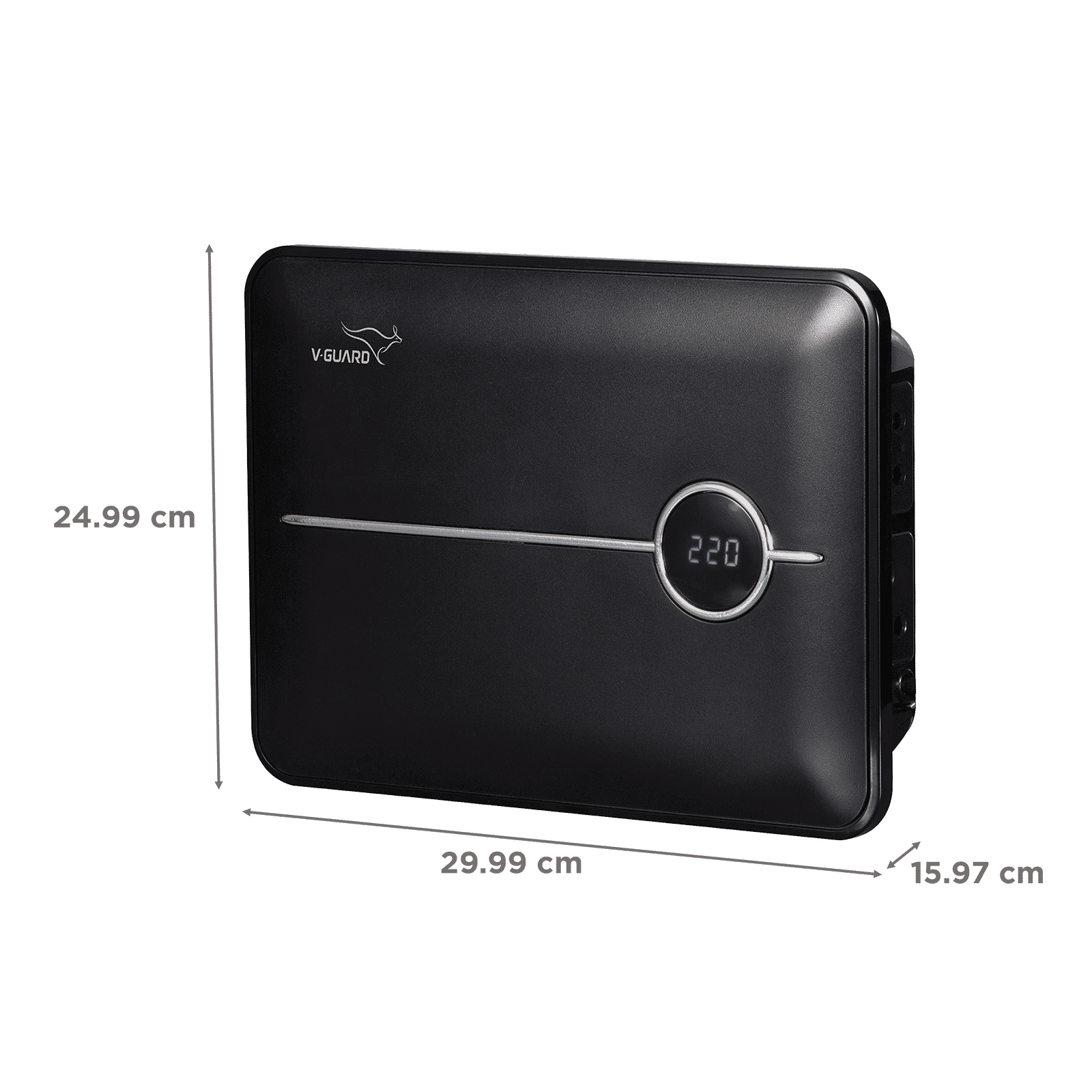 V-Guard Crystal 150 Prime 4 Amps Voltage Stabilizer 203cm (80 Inch) TV / SetTop Box / Home Theatre (90 - 290 V, Thermal Overload Protection, , Black) V-Guard Crystal 150 Prime 4 Amps Voltage Stabilizer 203cm (80 Inch) TV / SetTop Box / Home Theatre (90 - 290 V, Thermal Overload Protection, , Black)_3