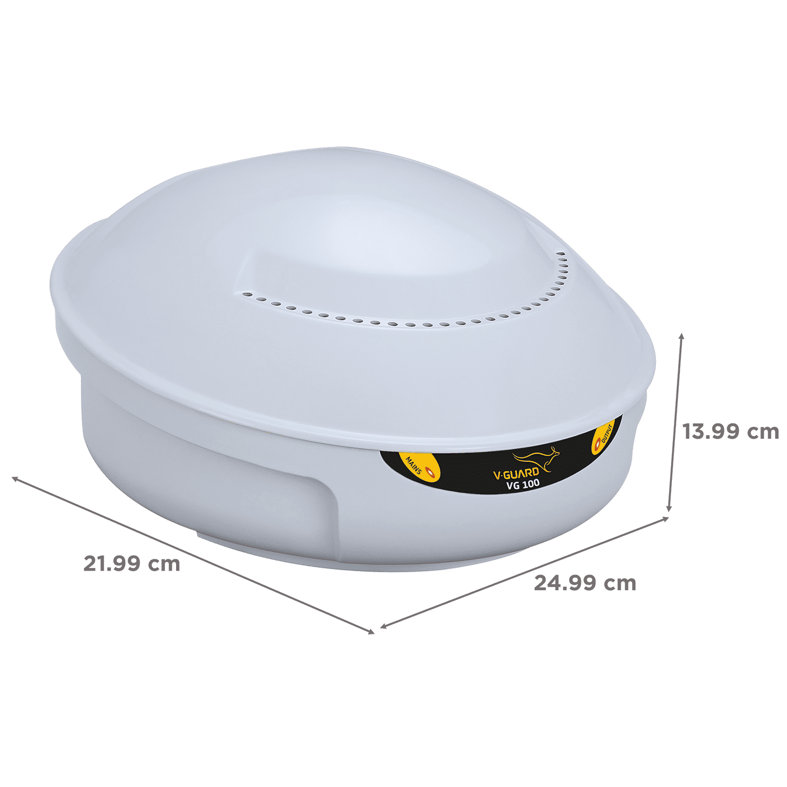 V-GUARD 4 Amps Voltage Stabilizer For 600 Litres Refrigerator + 1 Deep Freezer (135 - 280 V, Fail Safe Circuit Protection, VG 100, Grey) V-GUARD 4 Amps Voltage Stabilizer For 600 Litres Refrigerator + 1 Deep Freezer (135 - 280 V, Fail Safe Circuit Protection, VG 100, Grey)_2