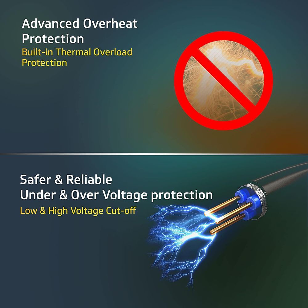 V-GUARD 4 Amps Voltage Stabilizer For 600 Litres Refrigerator + 1 Deep Freezer (135 - 280 V, Fail Safe Circuit Protection, VG 100, Grey) V-GUARD 4 Amps Voltage Stabilizer For 600 Litres Refrigerator + 1 Deep Freezer (135 - 280 V, Fail Safe Circuit Protection, VG 100, Grey)_5