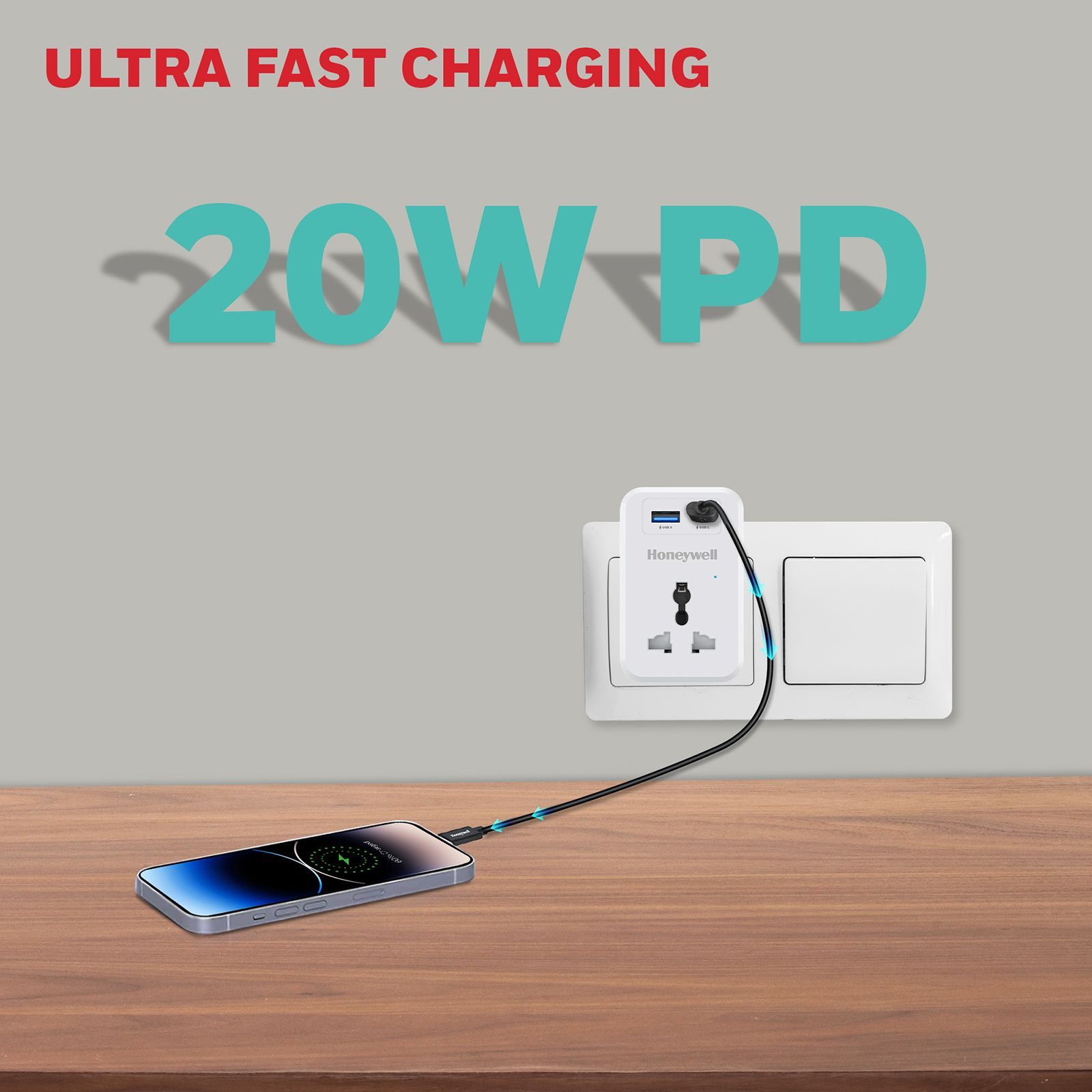 Honeywell 7500 Amps Double Pole Surge Cube (Child Safety Lock, HC000035, White) Honeywell 7500 Amps Double Pole Surge Cube (Child Safety Lock, HC000035, White) _6