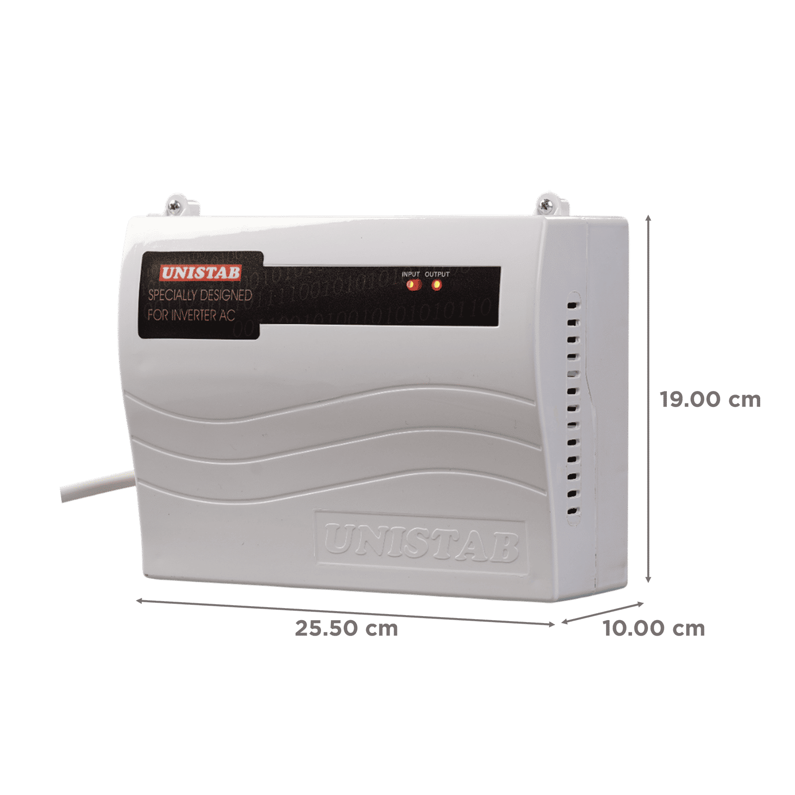 UNISTAB US400 12 Amps Voltage Stabilizer For 1.5 Ton Air Conditioner (170 - 270 V, LED Indication, White) UNISTAB US400 12 Amps Voltage Stabilizer For 1.5 Ton Air Conditioner (170 - 270 V, LED Indication, White)_2