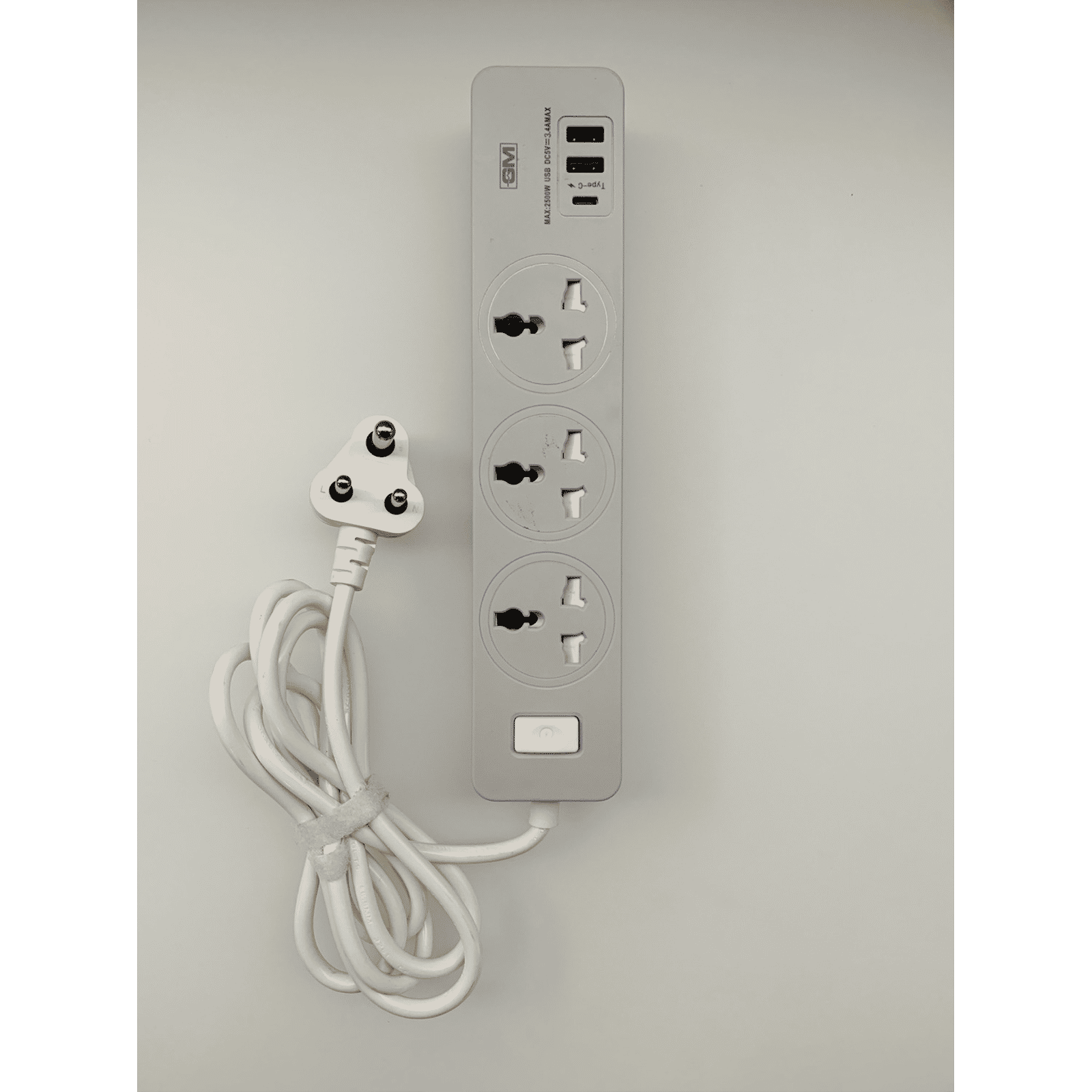 GM Cuba 6 Amps 3 Sockets Surge Protector (1.8 Meters, GM 3341, White) GM Cuba 6 Amps 3 Sockets Surge Protector (1.8 Meters, GM 3341, White)_2