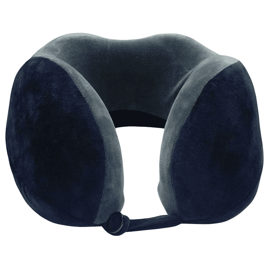 VIAGGI Memory Foam Neck Pillow (VIIAGIIE0087, Grey)_1