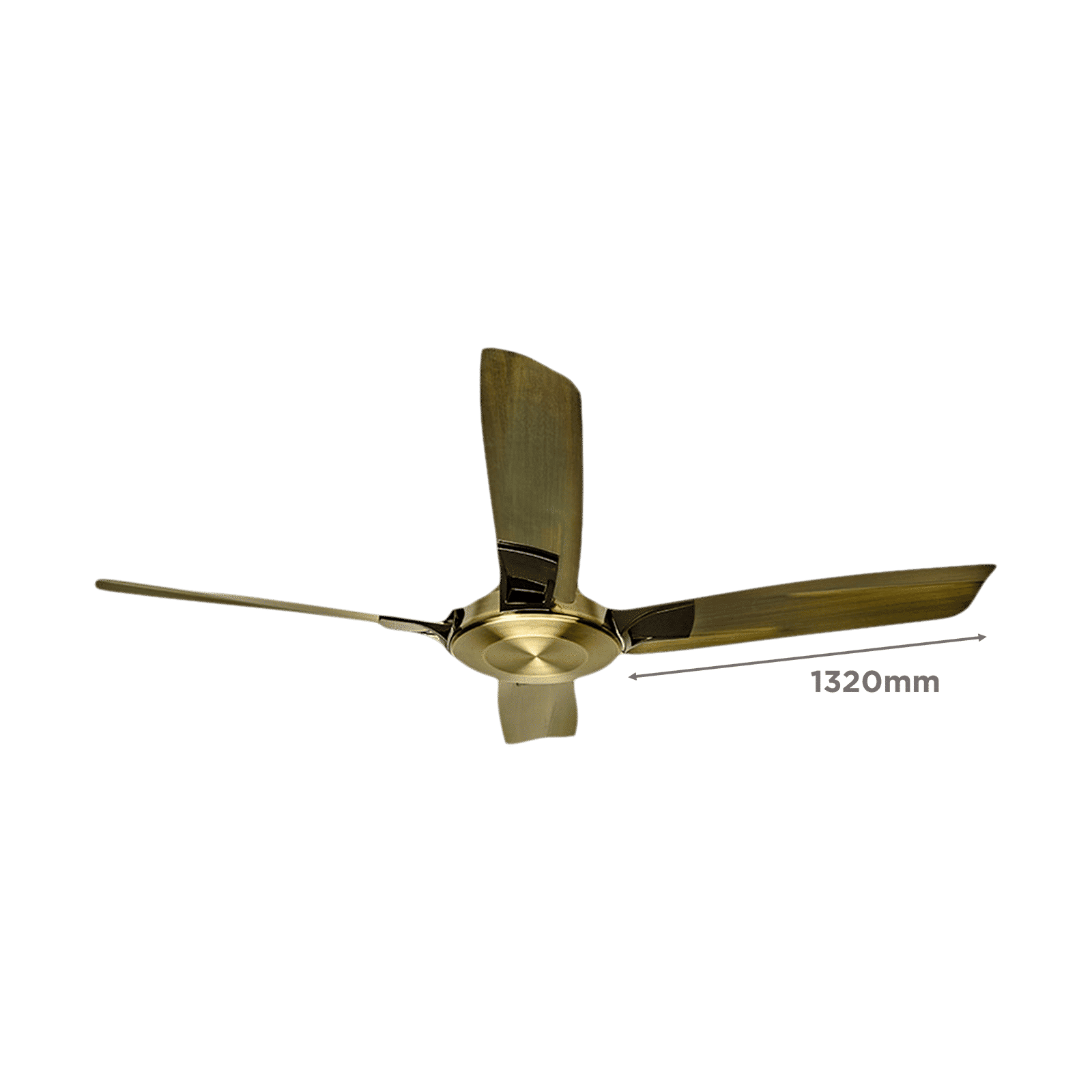 USHA Aldora 1320mm 4 Blade Electroplated Finish Ceiling Fan (Rust Free Operation, Antique Copper)_2