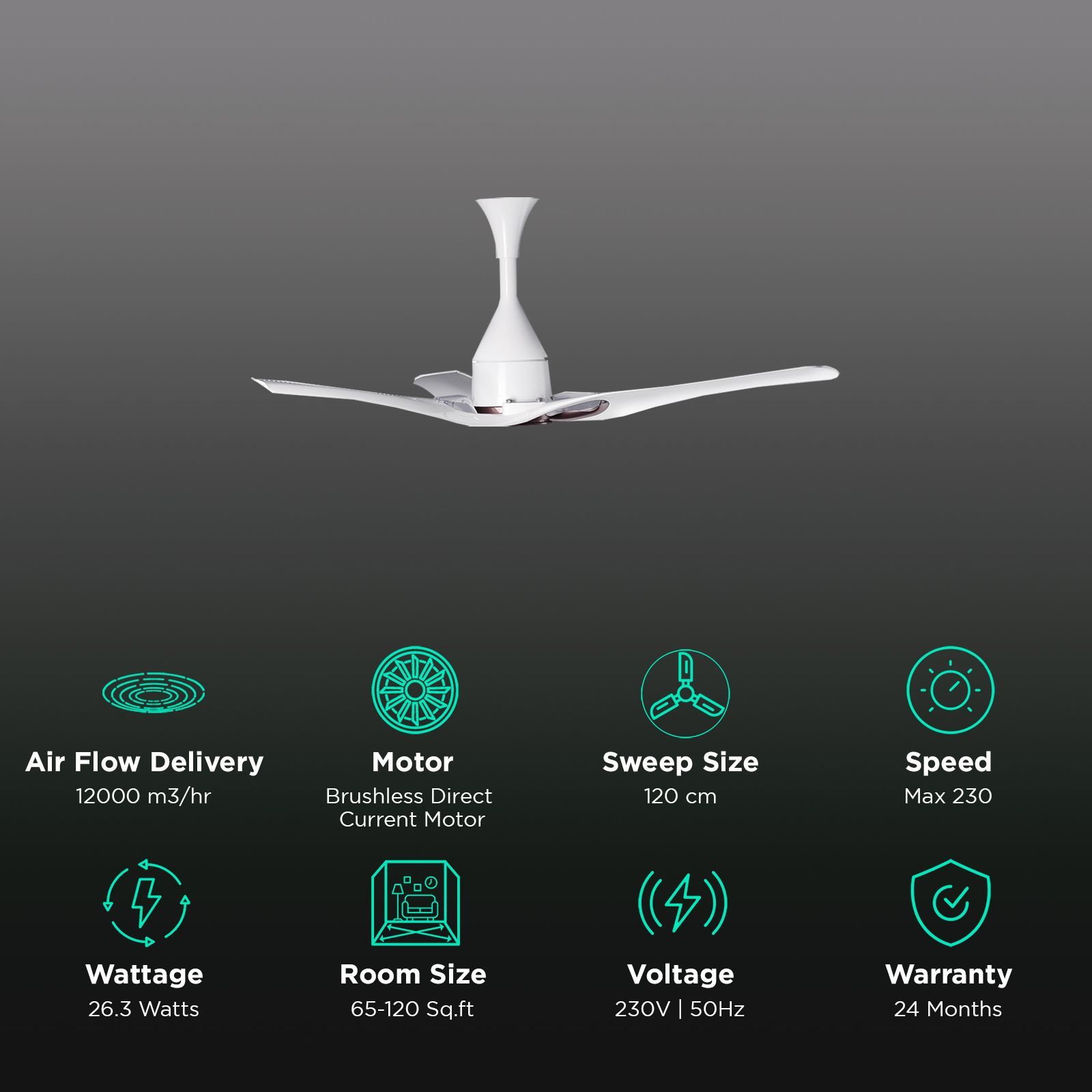 LG 1200mm 3 Blade BLDC Motor Smart Ceiling Fan with Remote (Alexa Supported, Brown) LG 1200mm 3 Blade BLDC Motor Smart Ceiling Fan with Remote (Alexa Supported, Brown)_3