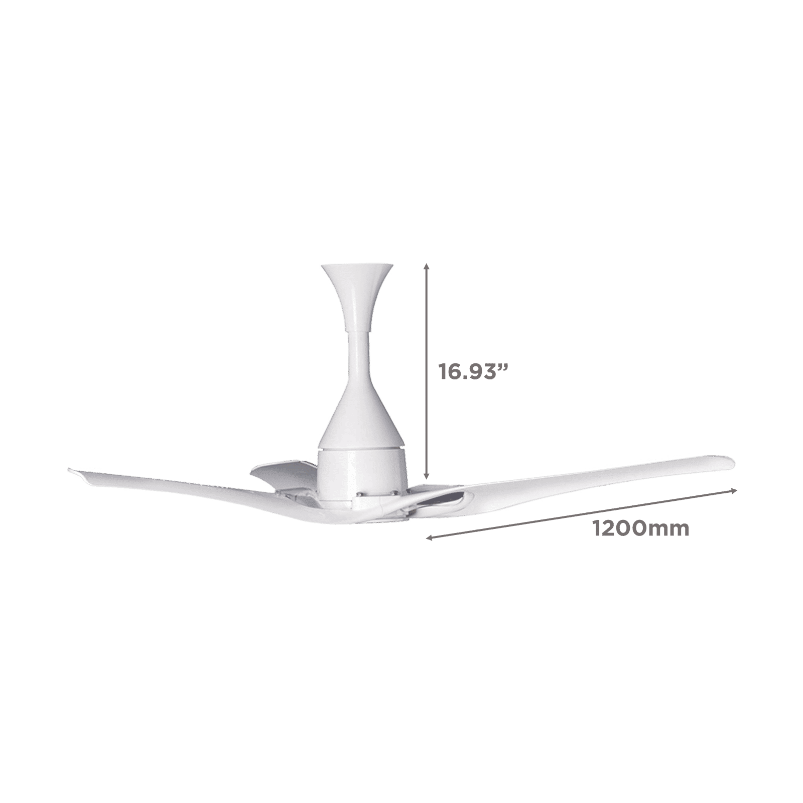 LG 1200mm 3 Blade Sleep Mode Ceiling Fan with Remote (LED Indicator, White)_2